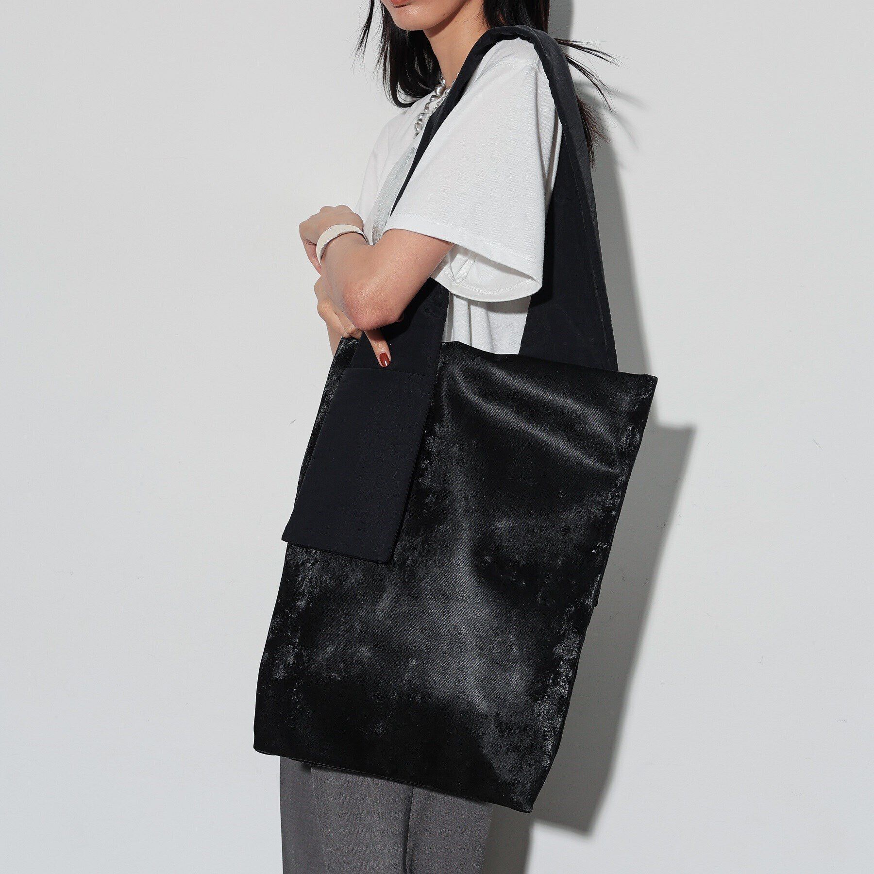 GALLEST「ポケットショルダートート」|トートバッグ|ﾌﾞﾗｯｸ(019)