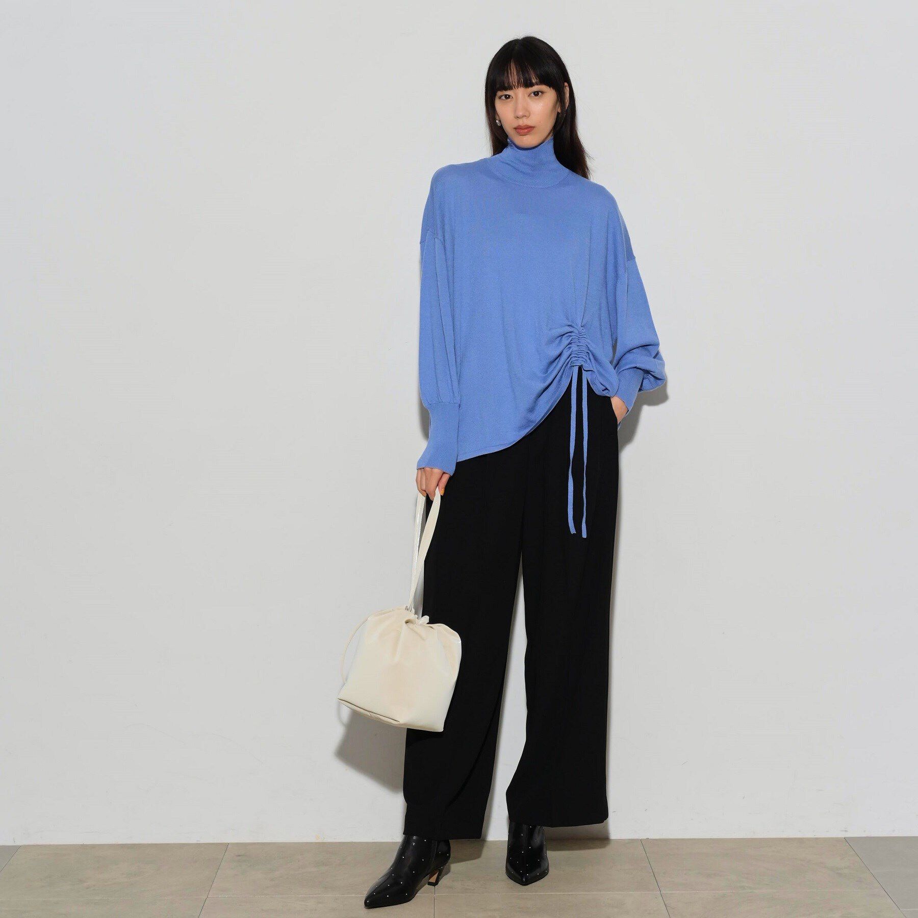 GALLEST「サイドシャーリングハイネックニット」|ニット・セーター|