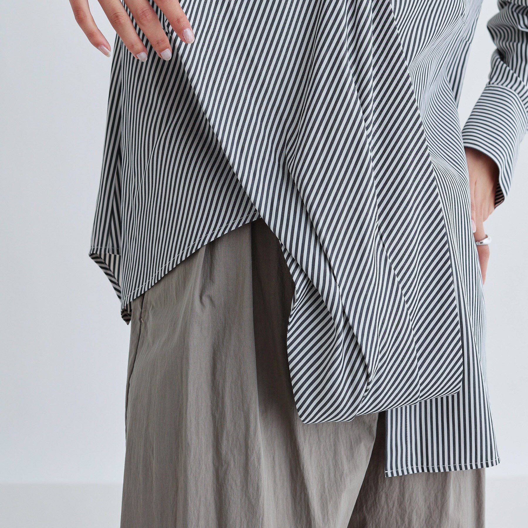 GALLEST「マルチウェイストライプカシュクールシャツ」|シャツ・ブラウス|