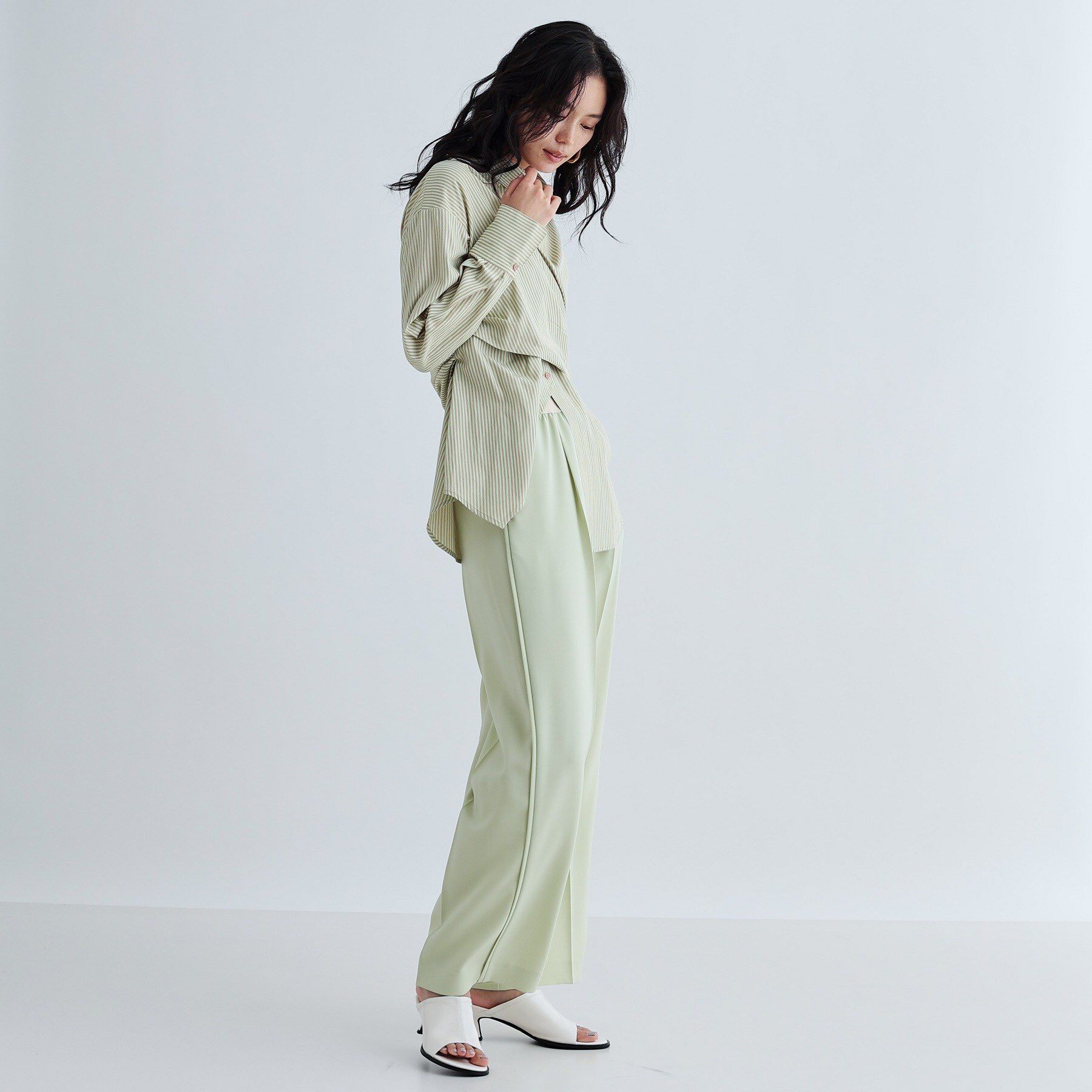 GALLEST「マルチウェイストライプカシュクールシャツ」|シャツ・ブラウス|