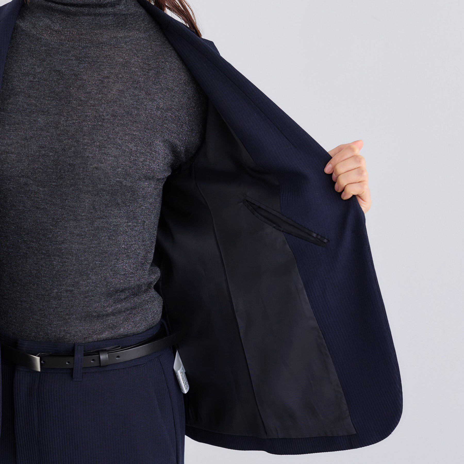 INDIVI「【日本製／通勤スーツ】プレシャスドビー テーラードジャケット」|スーツ|