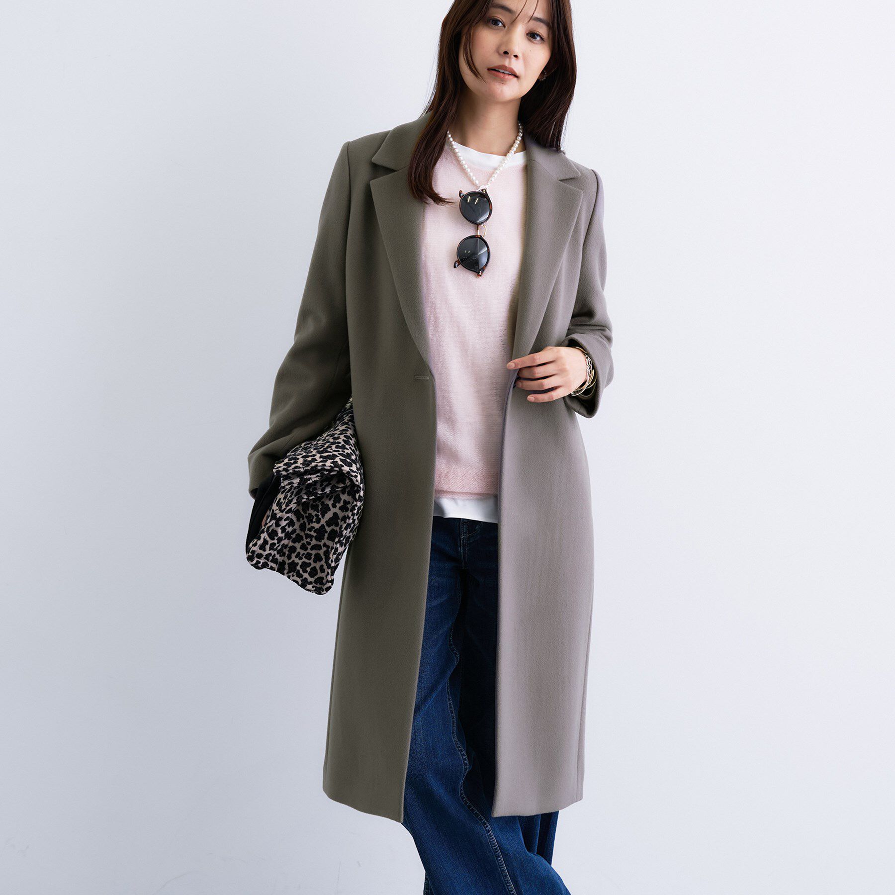 INDIVI「【名品コート／日本製】ウール100％チェスターコート」|チェスターコート|