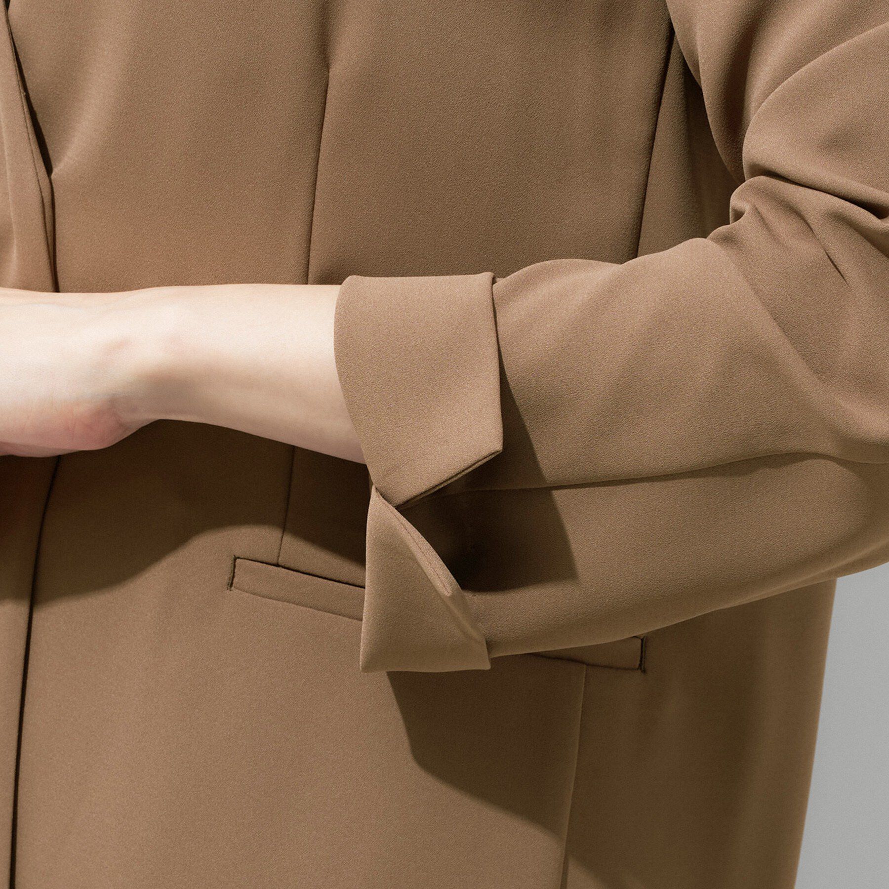 INDIVI「【さらに軽く軽快！／着る日傘】ノーカラージャケット」|ノーカラージャケット|