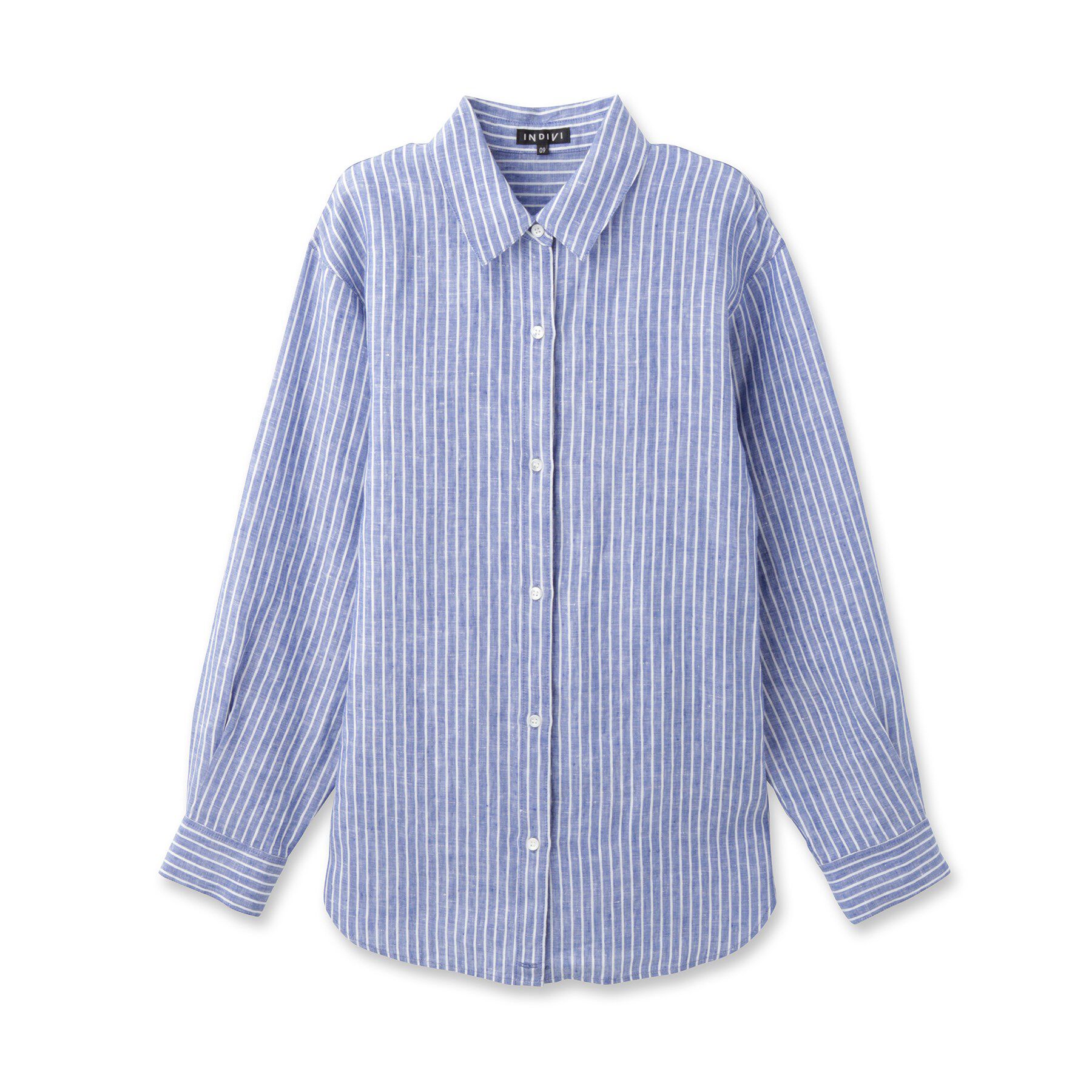 INDIVI「【接触冷感／2WAY】カシュクールリネンシャツ」|シャツ・ブラウス|