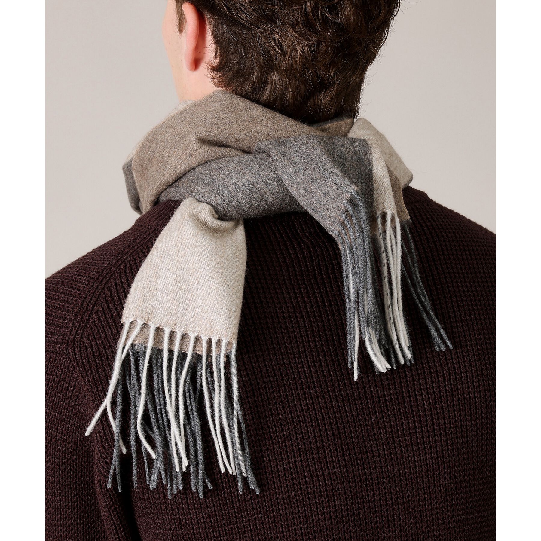 TAKEO KIKUCHI「【カシミヤ100%】パネル カシミヤマフラー」|ストール|