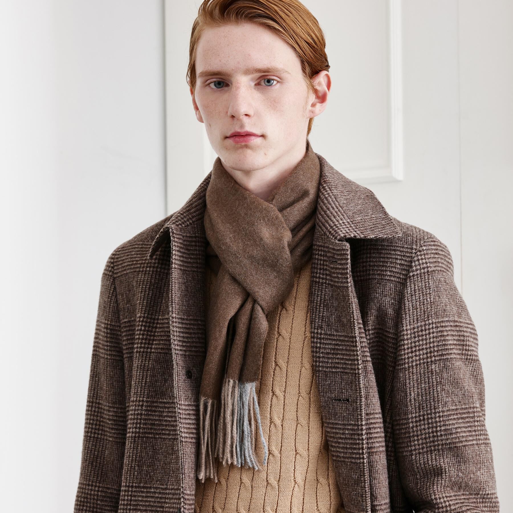 TAKEO KIKUCHI「【カシミヤ100%】パネル カシミヤマフラー」|ストール|