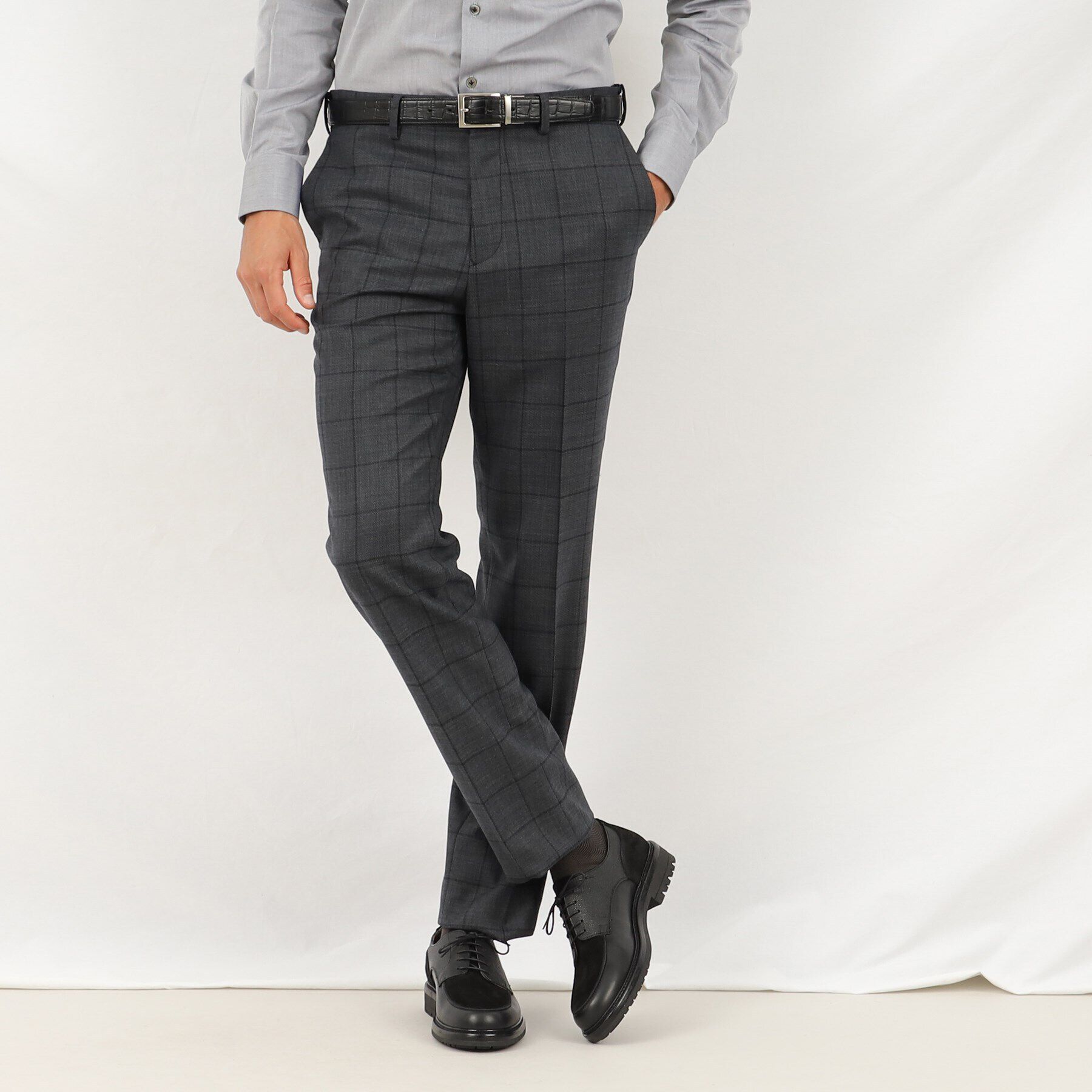 TAKEO KIKUCHI「シャイニー ウインドウペン パンツ」|その他|