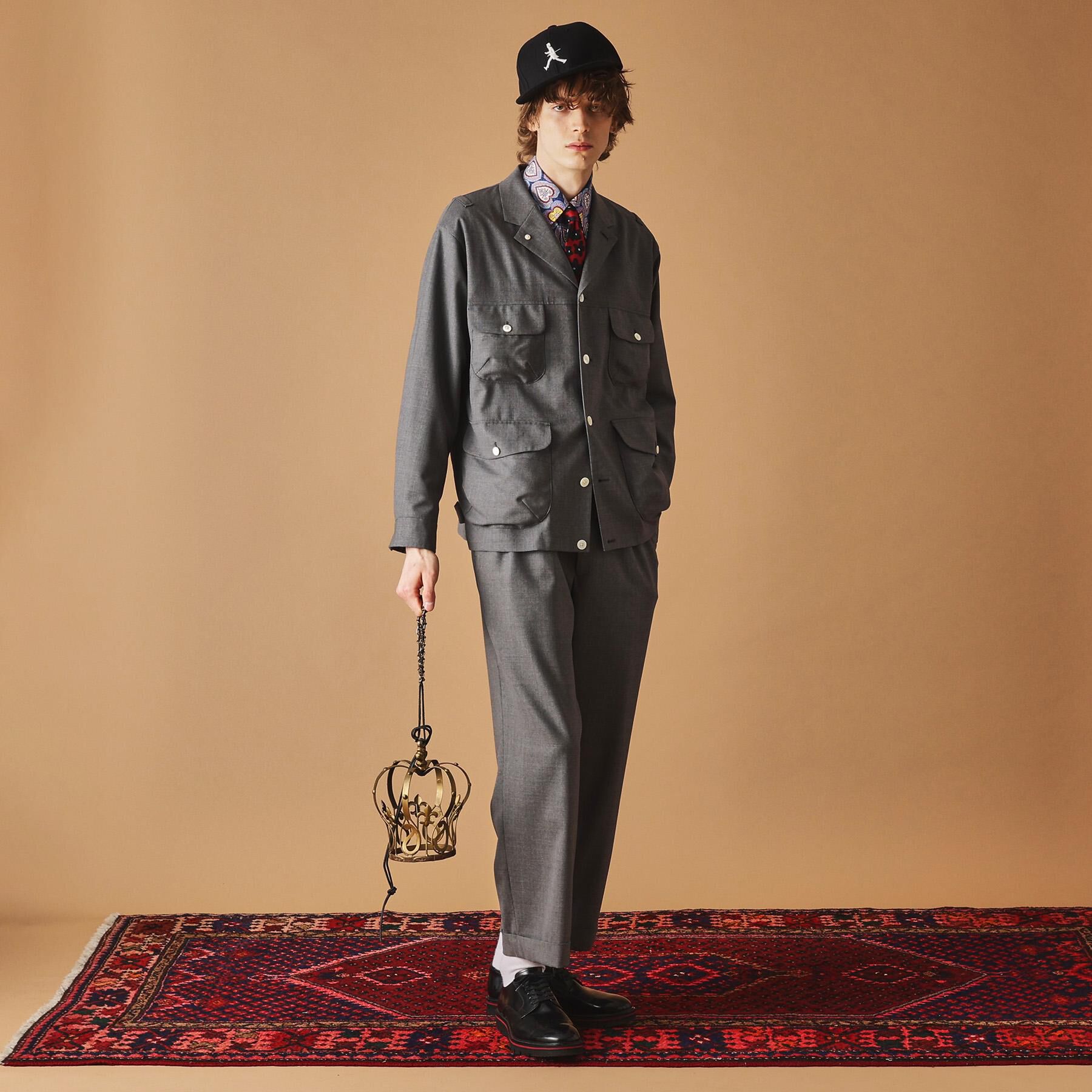 40CARATS&525「トニック グレーカバーオール」|ブルゾン・スタジャン|