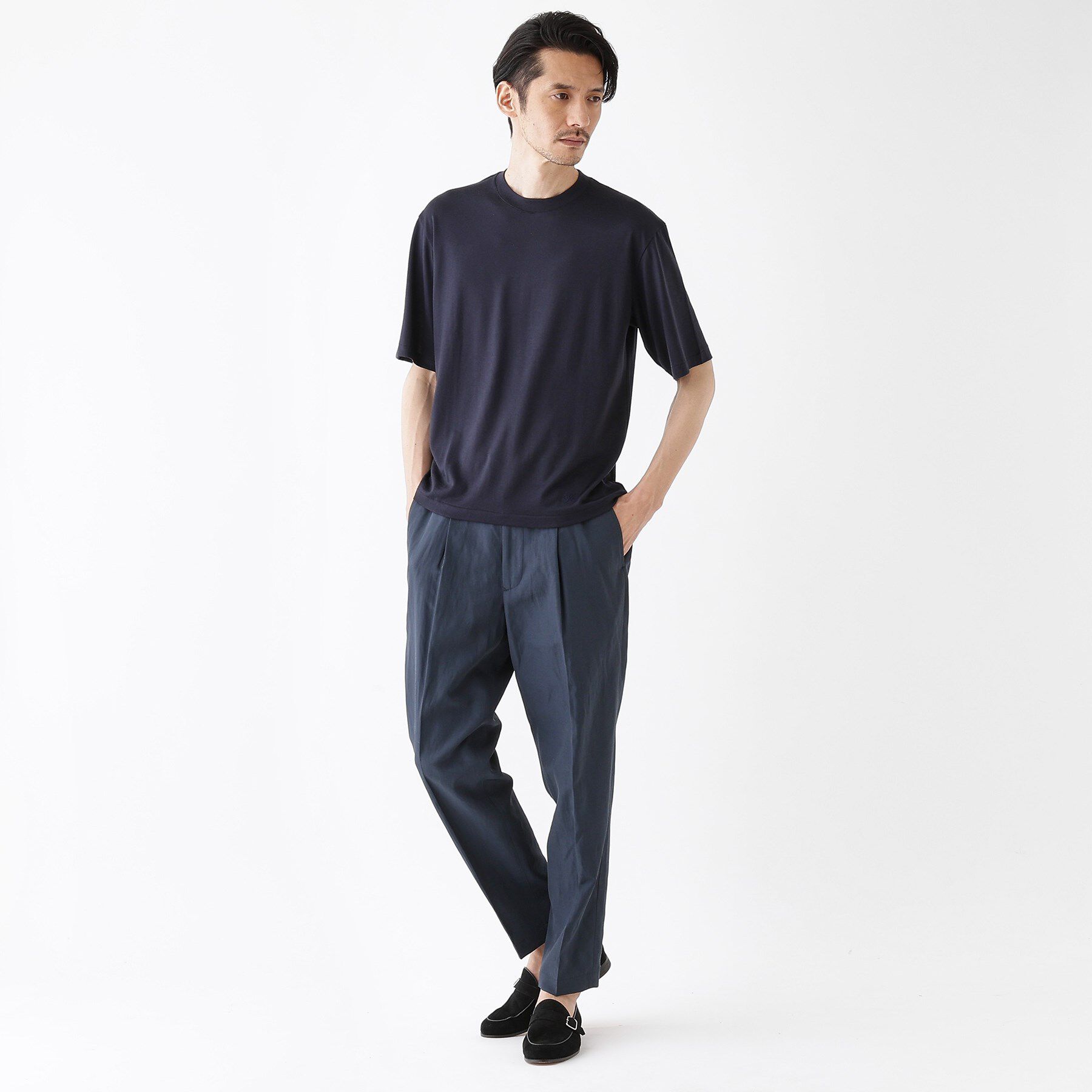 TAKEO KIKUCHI「【THE FLAGSHIP】メリノウール天竺Tシャツ」|Tシャツ・カットソー|