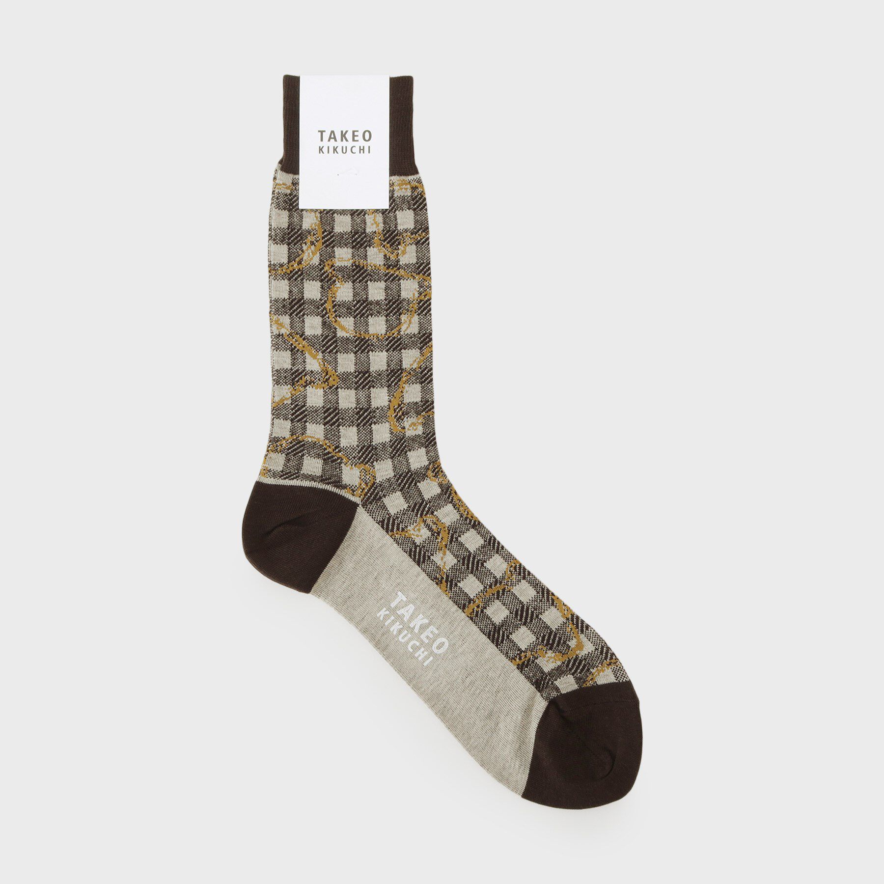 TAKEO KIKUCHI「ギンガムボーラーソックス」|ソックス|