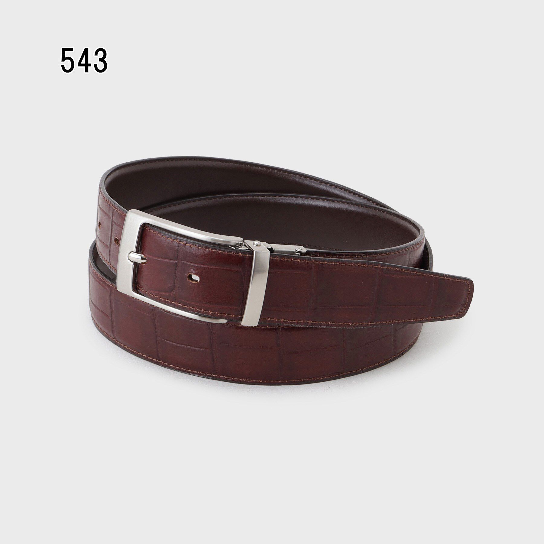 TAKEO KIKUCHI「クロコ型押しリバーシブルドレスベルト」|ベルト|