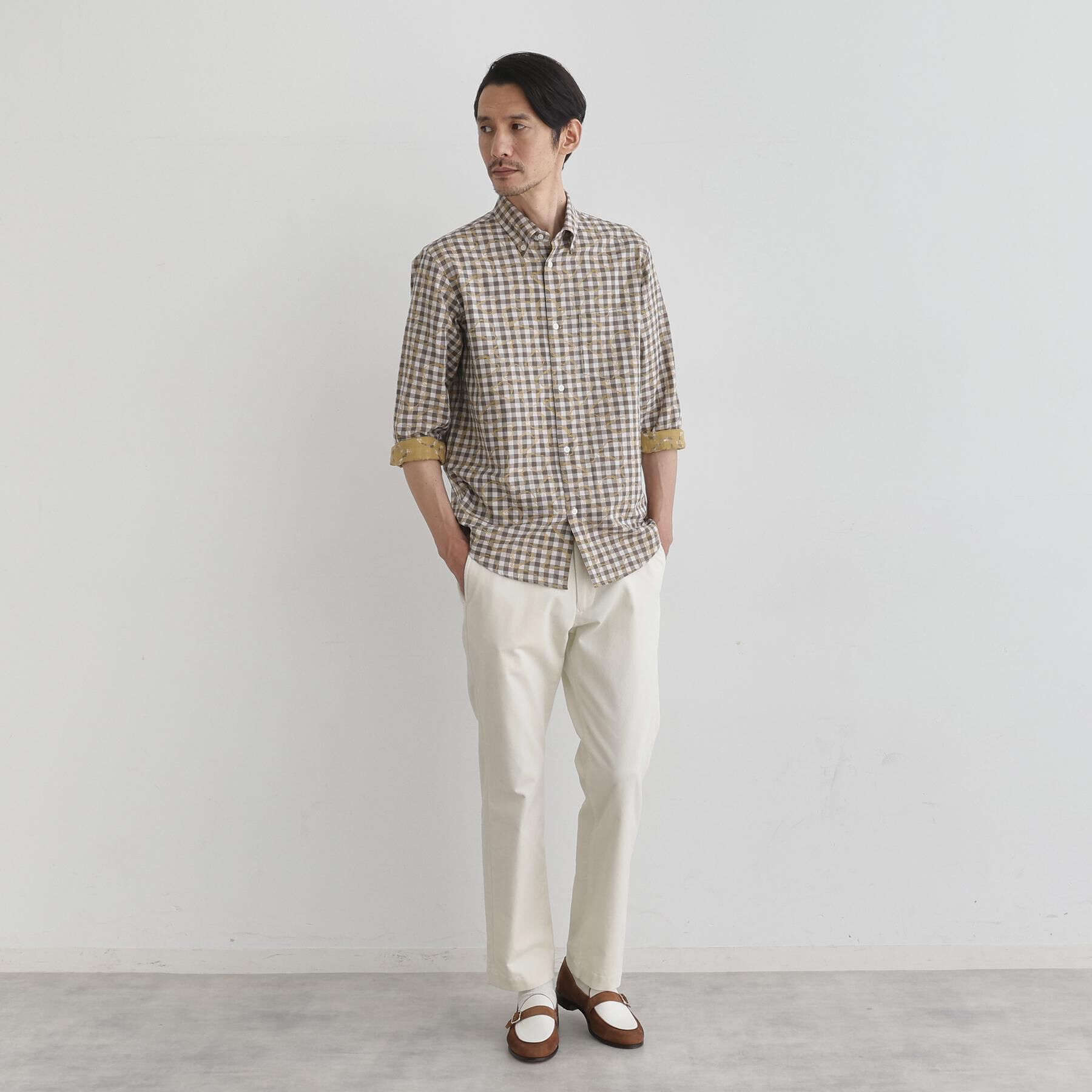 TAKEO KIKUCHI「チェックボーラーガーゼシャツ」|シャツ・ブラウス|