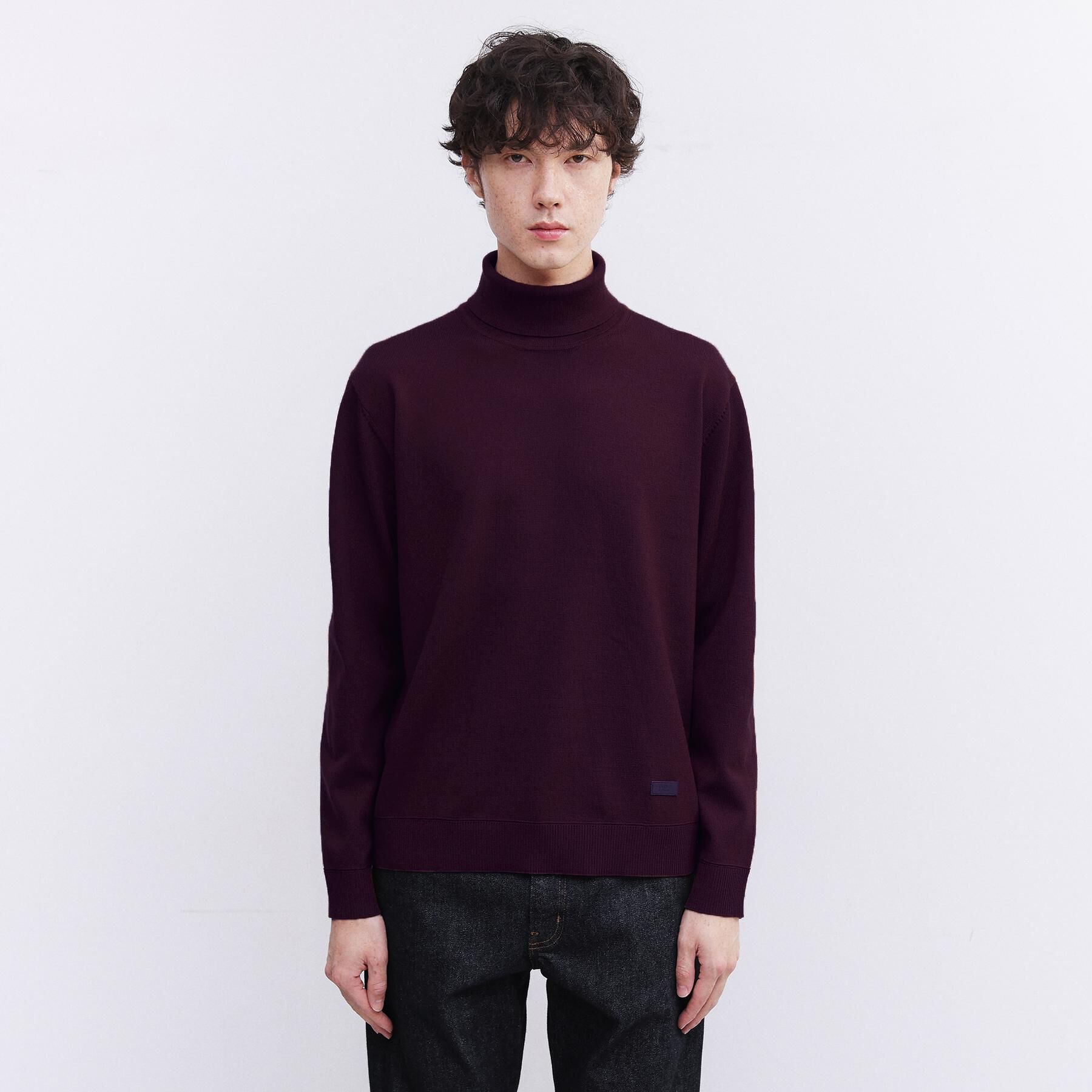 TAKEO KIKUCHI「アンチピリング タートルネック ニット」|ニット・セーター|ブラウン(044)