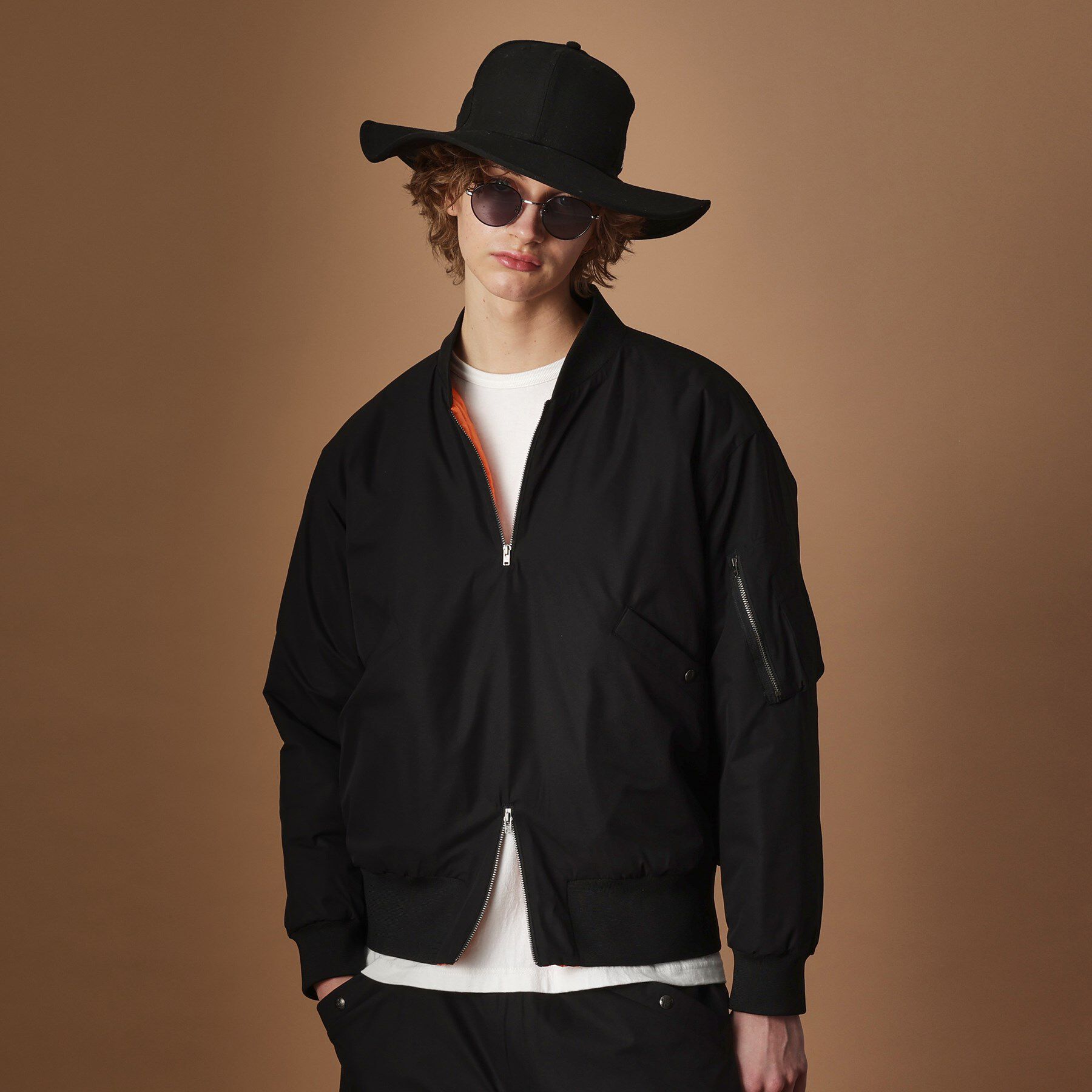 40CARATS&525「【Sサイズ～】MA－1風中わた入りプルオーバーブルゾン」|ブルゾン・スタジャン|