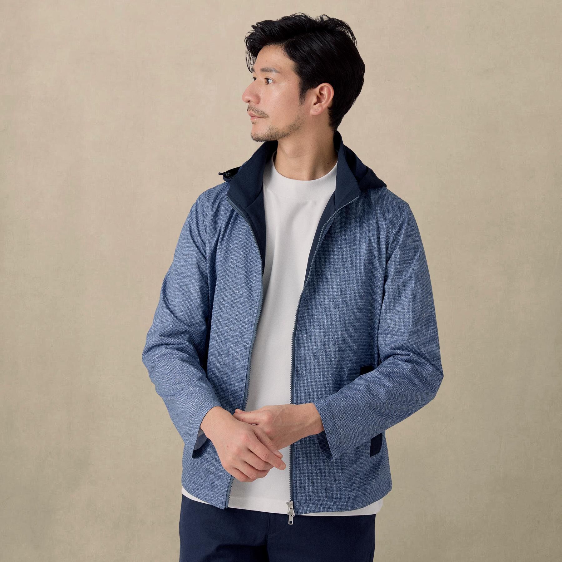 TAKEO KIKUCHI「2WAYアクティブ ライト ブルゾン」|ブルゾン・スタジャン|ブルー(093)