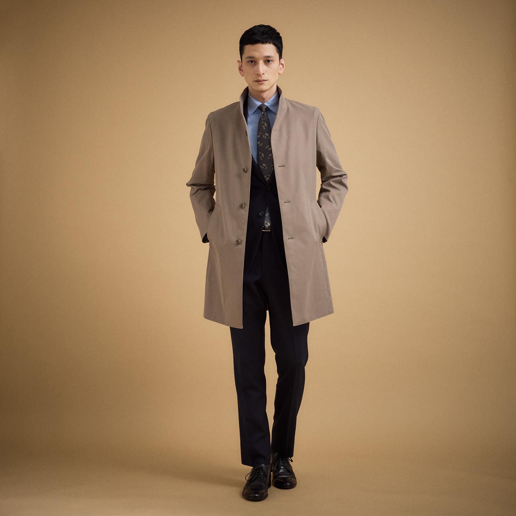 TAKEO KIKUCHI「撥水ツイル スタンドカラー コート」|その他|