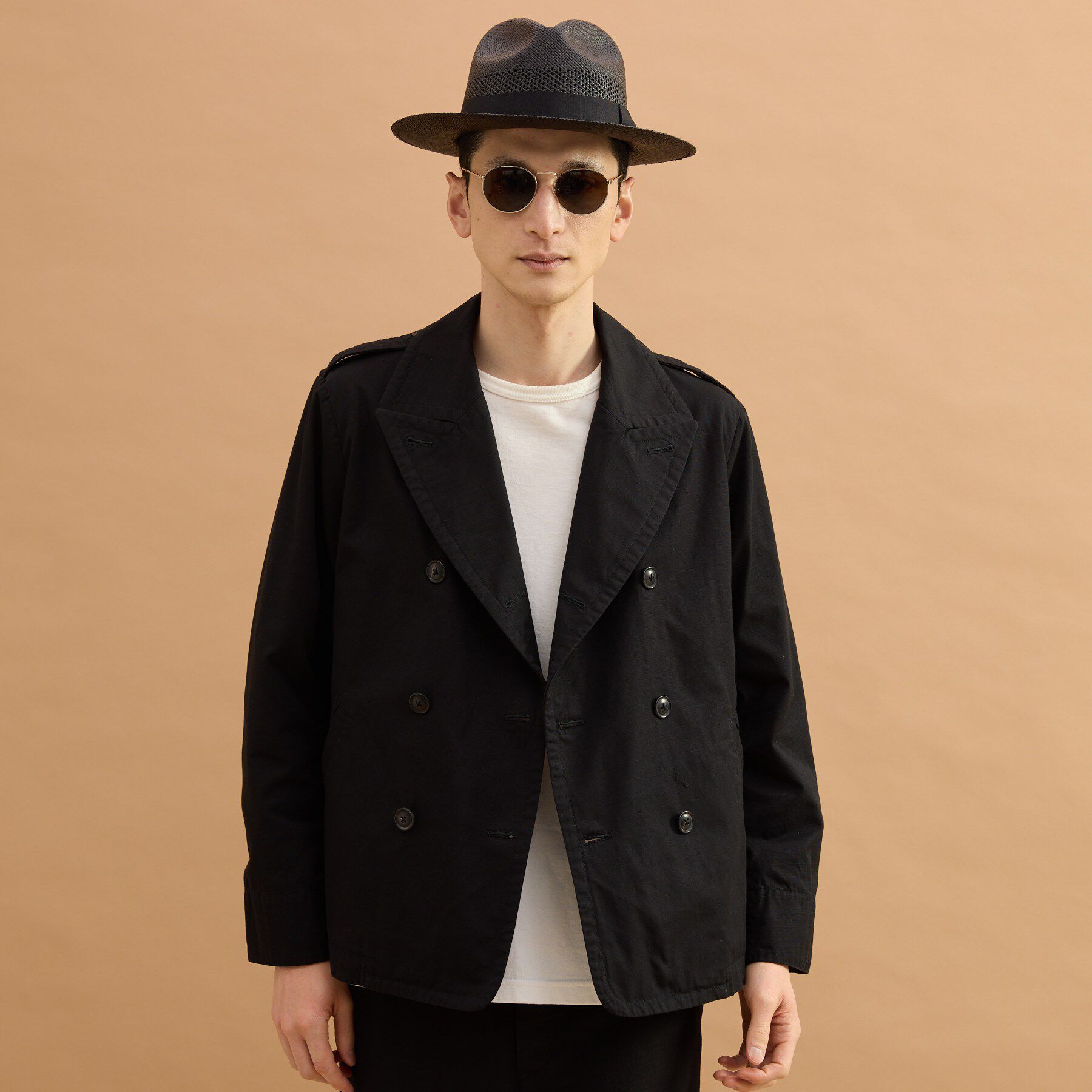 40CARATS&525「ミリタリークロスPコート」|ブルゾン・スタジャン|