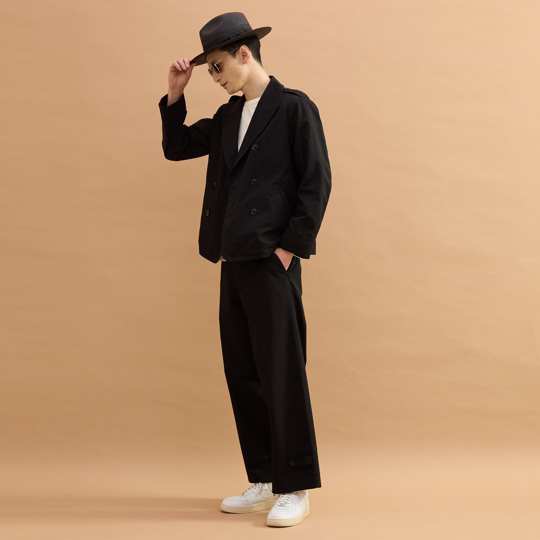 40CARATS&525「ミリタリークロスPコート」|ブルゾン・スタジャン|