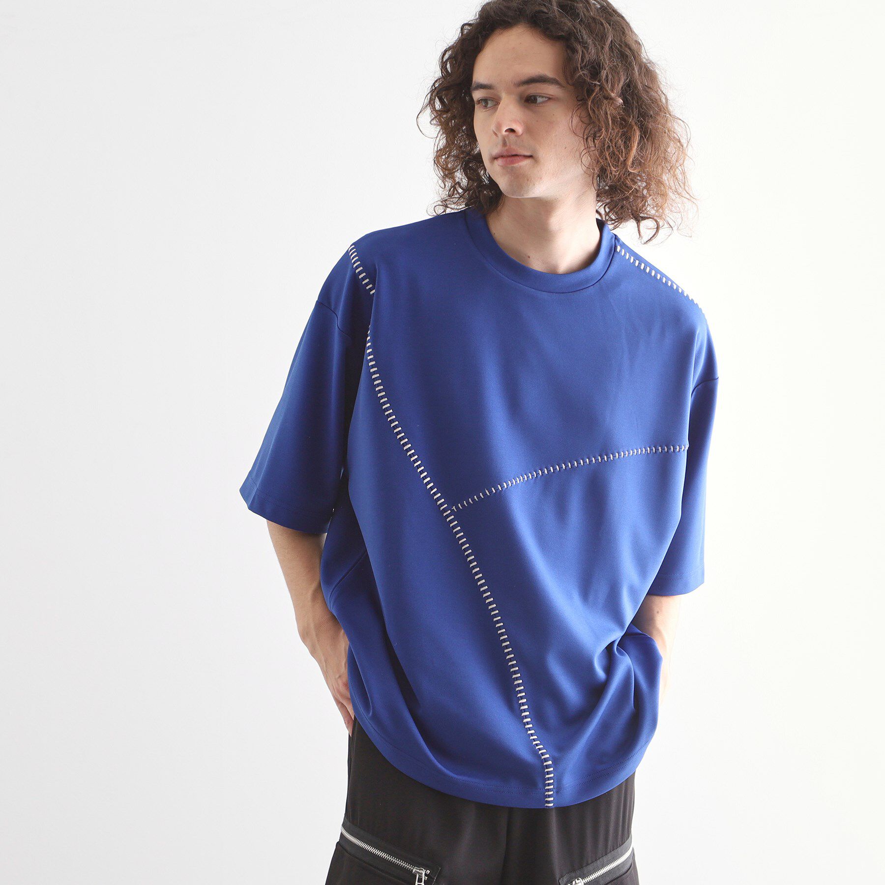 tk.TAKEO KIKUCHI「ハンドステッチスイッチカットソー」|Tシャツ・カットソー|