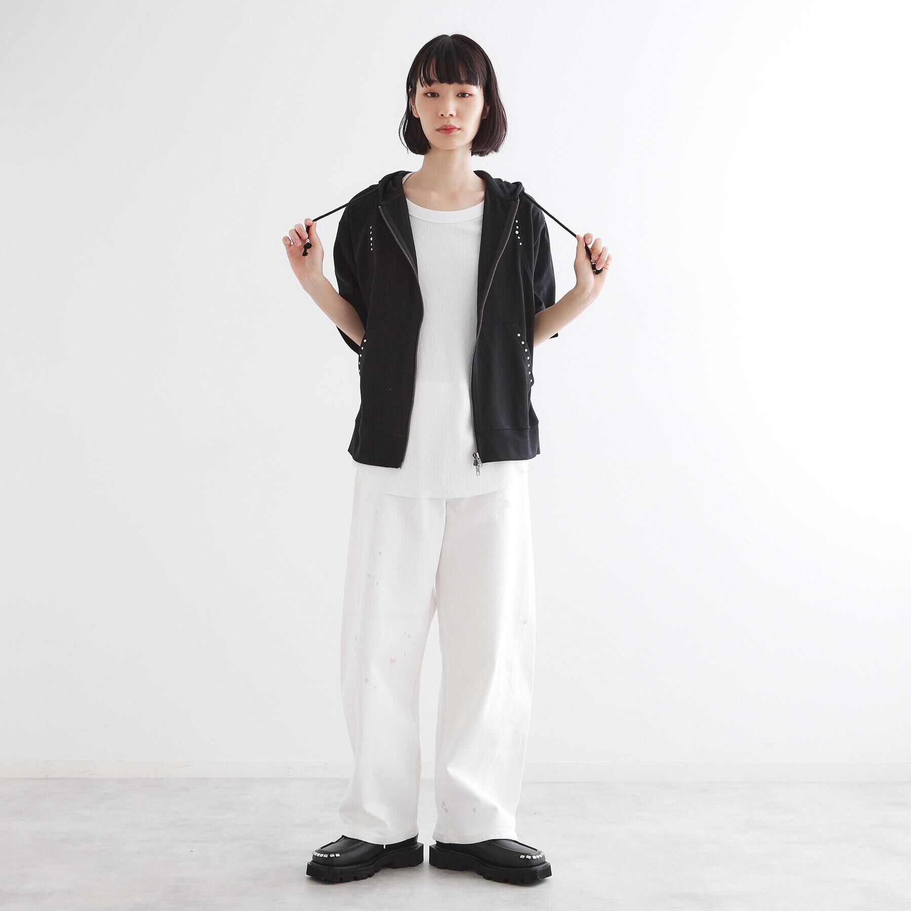 tk.TAKEO KIKUCHI「スタッズ ダブルZIPパーカ」|パーカー|