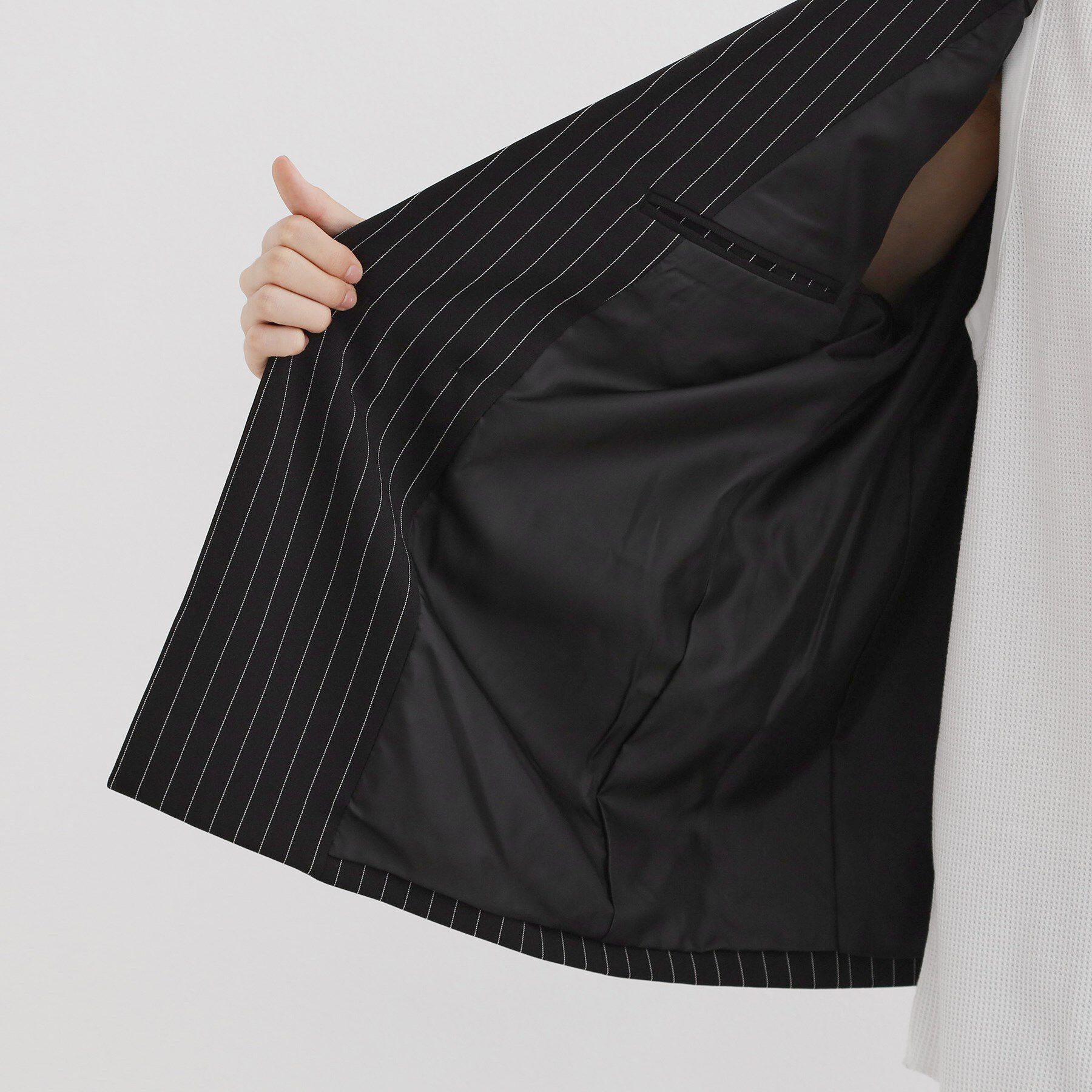 tk.TAKEO KIKUCHI「【セットアップ対応】ピンストライプルーズジャケット」|テーラードジャケット|