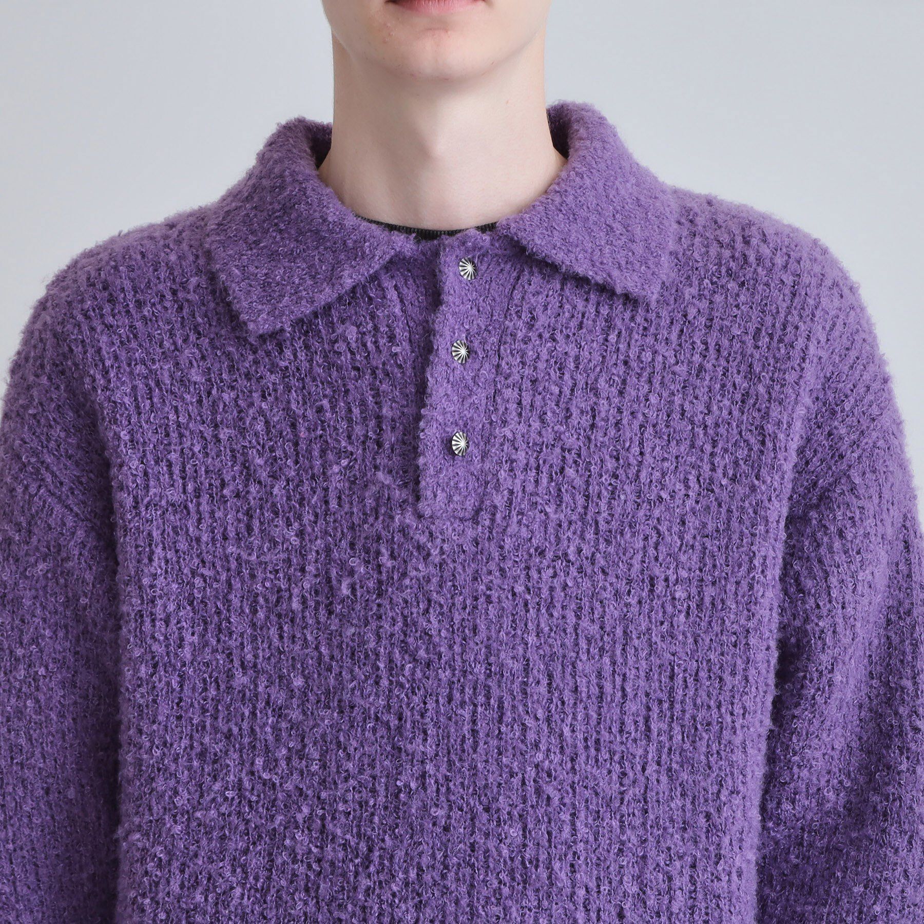 tk.TAKEO KIKUCHI「ブークレニットポロシャツ」|ニット・セーター|