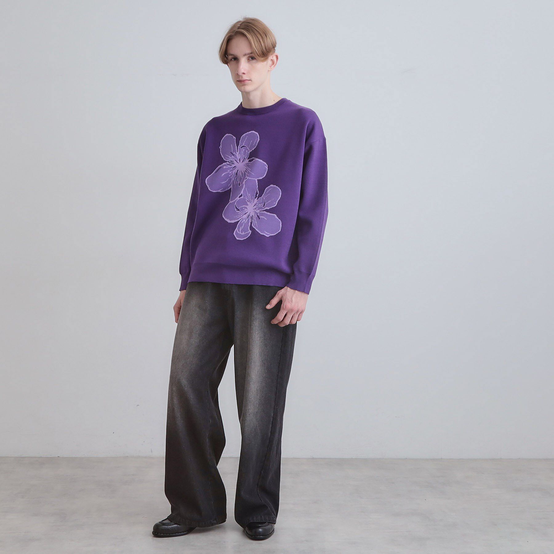 tk.TAKEO KIKUCHI「フラワーニットプルオーバー」|ニット・セーター|