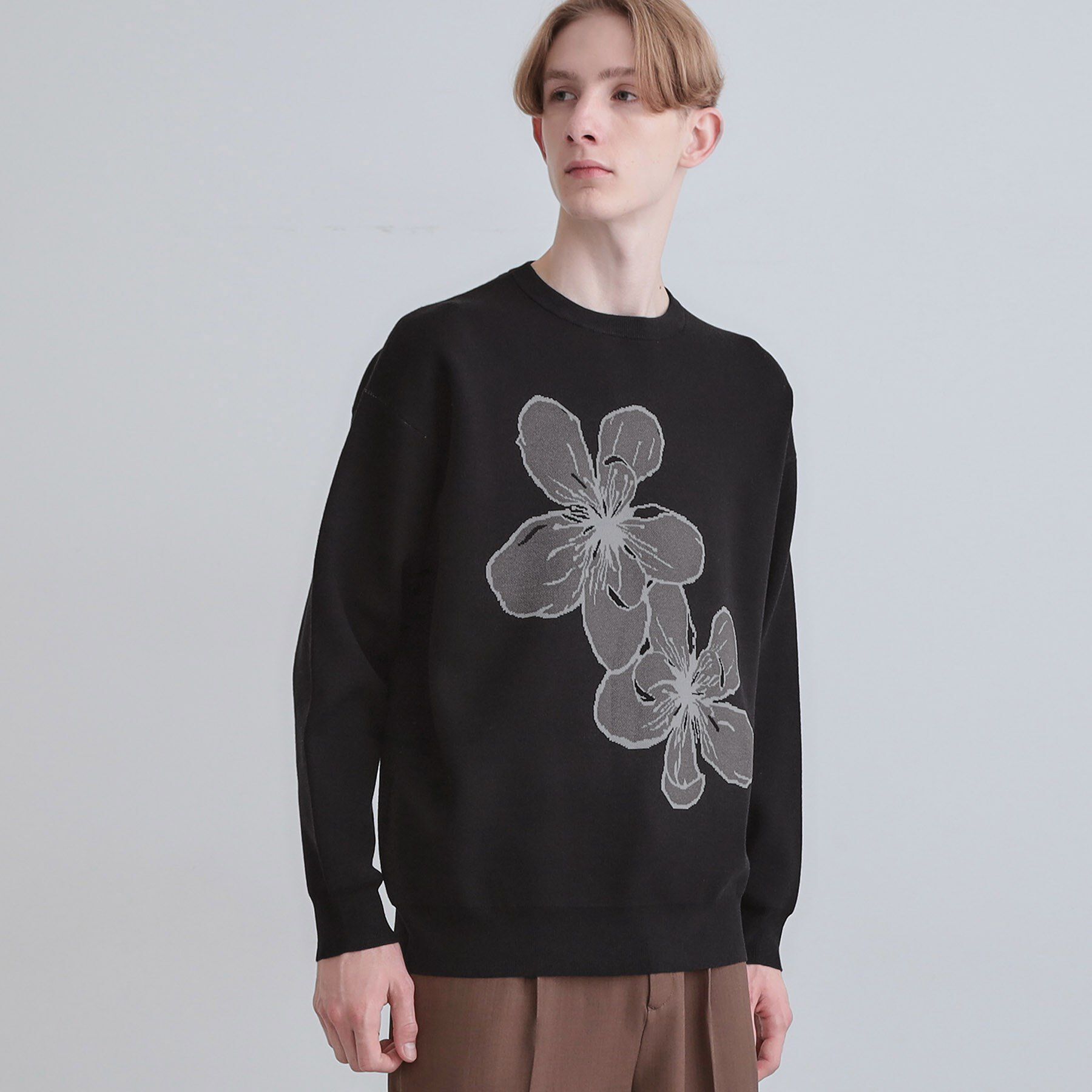 tk.TAKEO KIKUCHI「フラワーニットプルオーバー」|ニット・セーター|