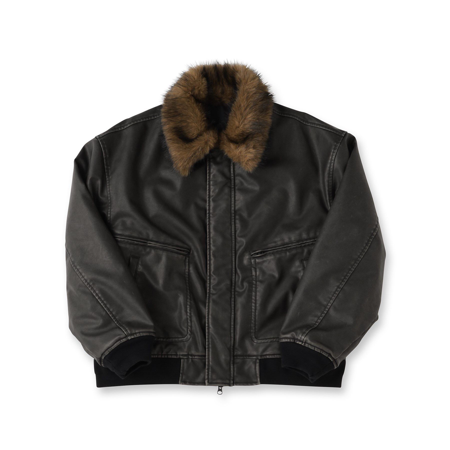 tk.TAKEO KIKUCHI「ヴィンテージライク衿フェイクファーブルゾン」|ブルゾン・スタジャン|