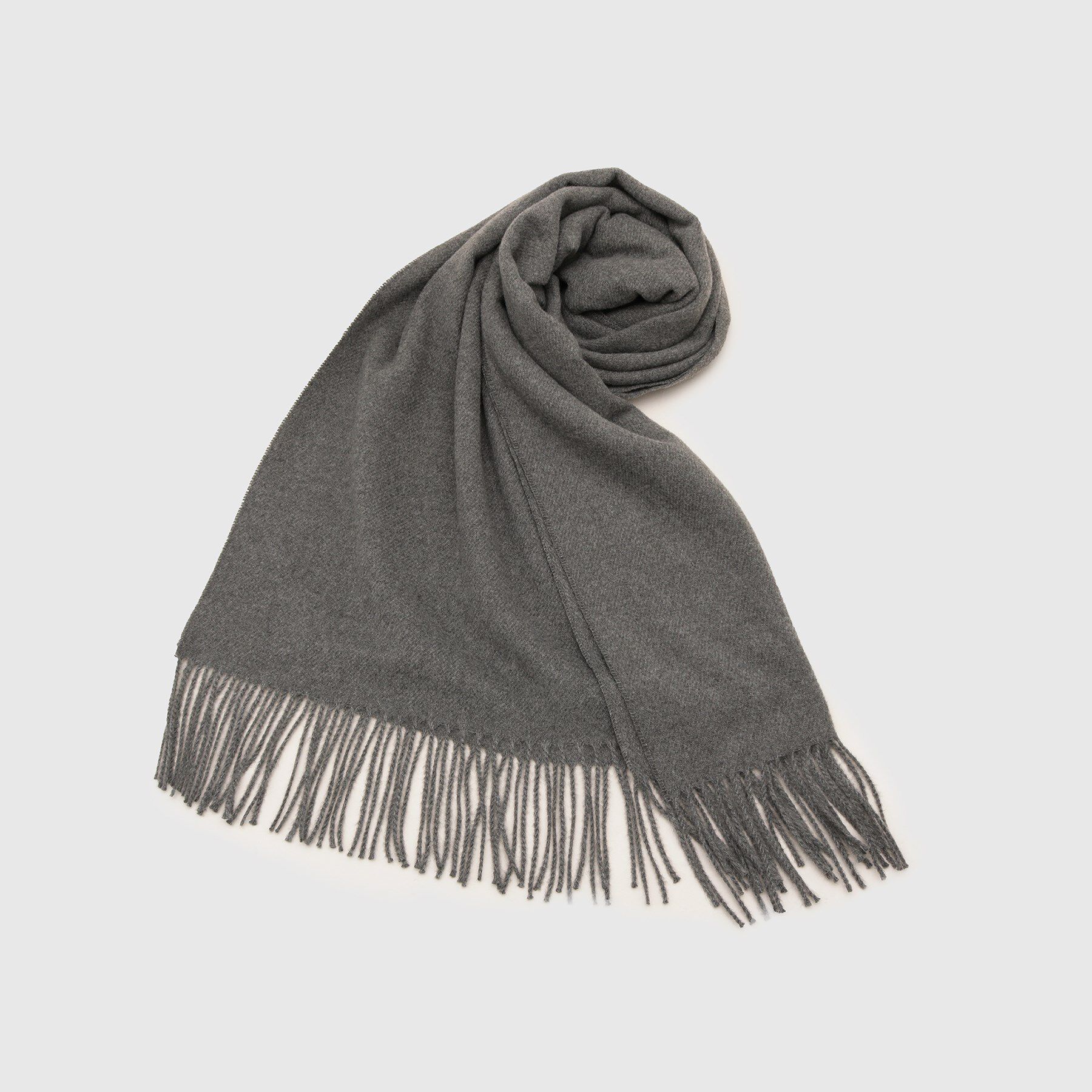 tk.TAKEO KIKUCHI「ソフトワイドマフラー」|ストール|チャコールグレー(7