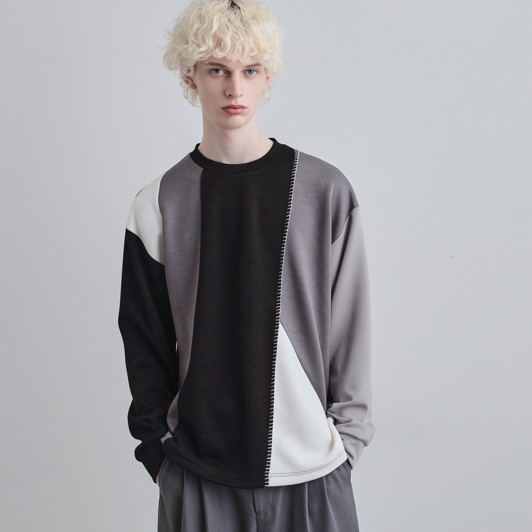 tk.TAKEO KIKUCHI「ダイヤゴナルブランケットカットソー」|Tシャツ・カットソー|