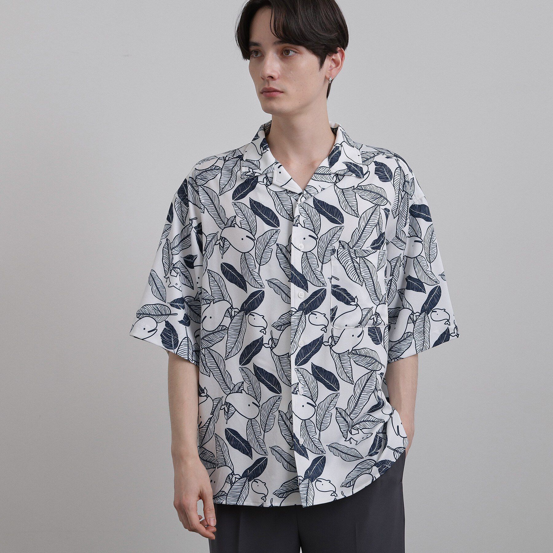 tk.TAKEO KIKUCHI「梨地クジラシャツ」|シャツ・ブラウス|