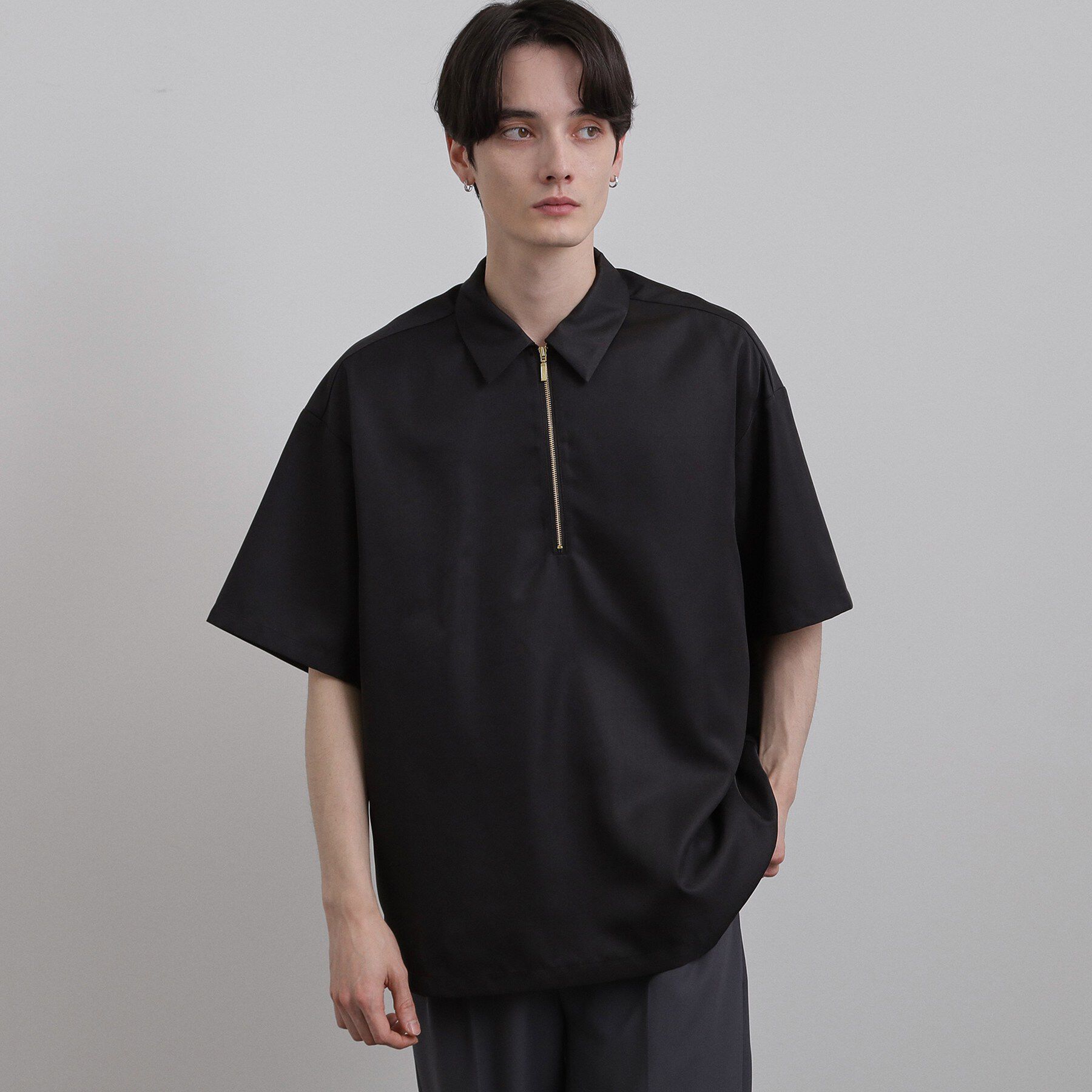 tk.TAKEO KIKUCHI「配色ハーフジップシャツ」|シャツ・ブラウス|