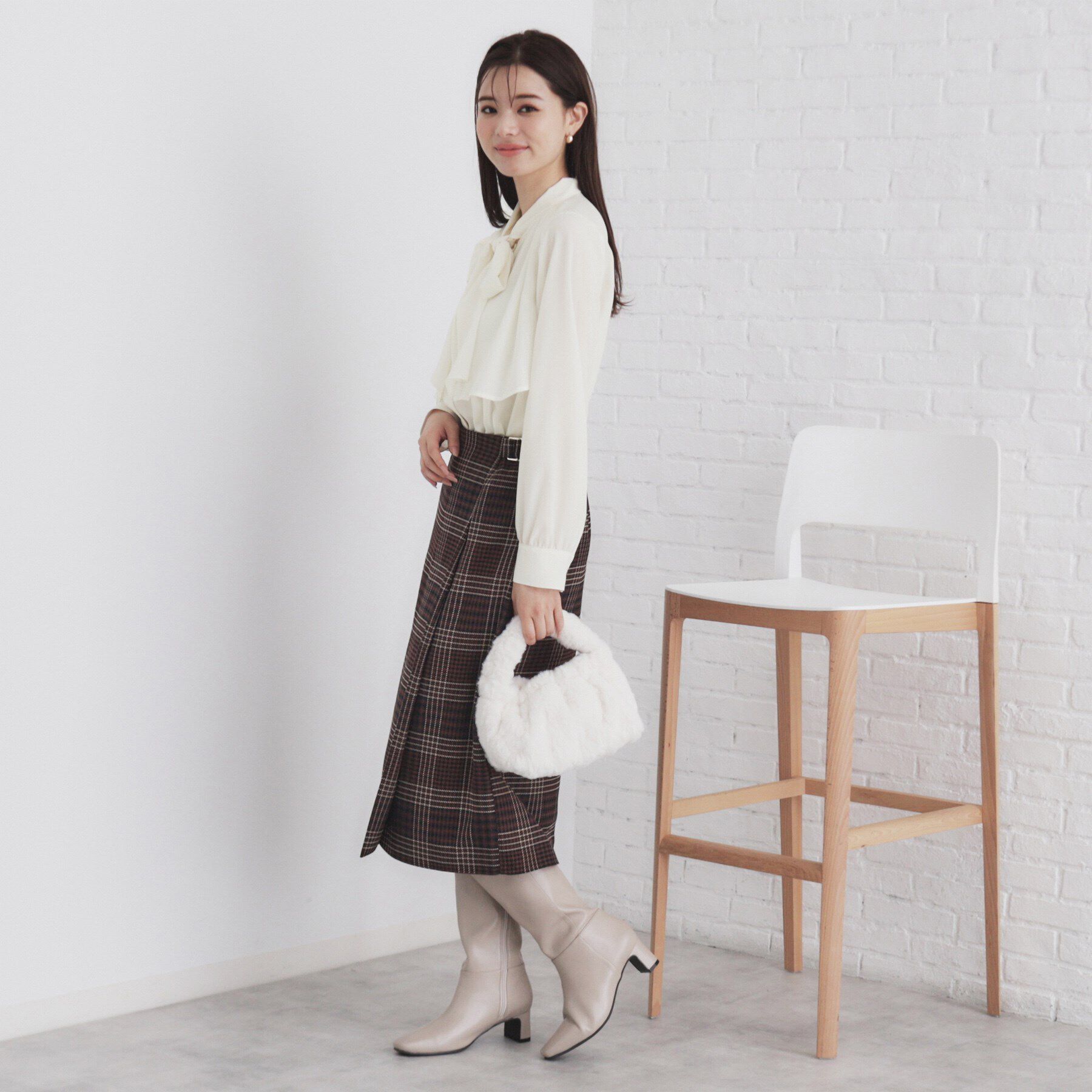 index「《5color/XS-LLsize》レイヤードボウタイブラウス【洗濯機洗い可/イージーアイロン】」|シャツ・ブラウス|