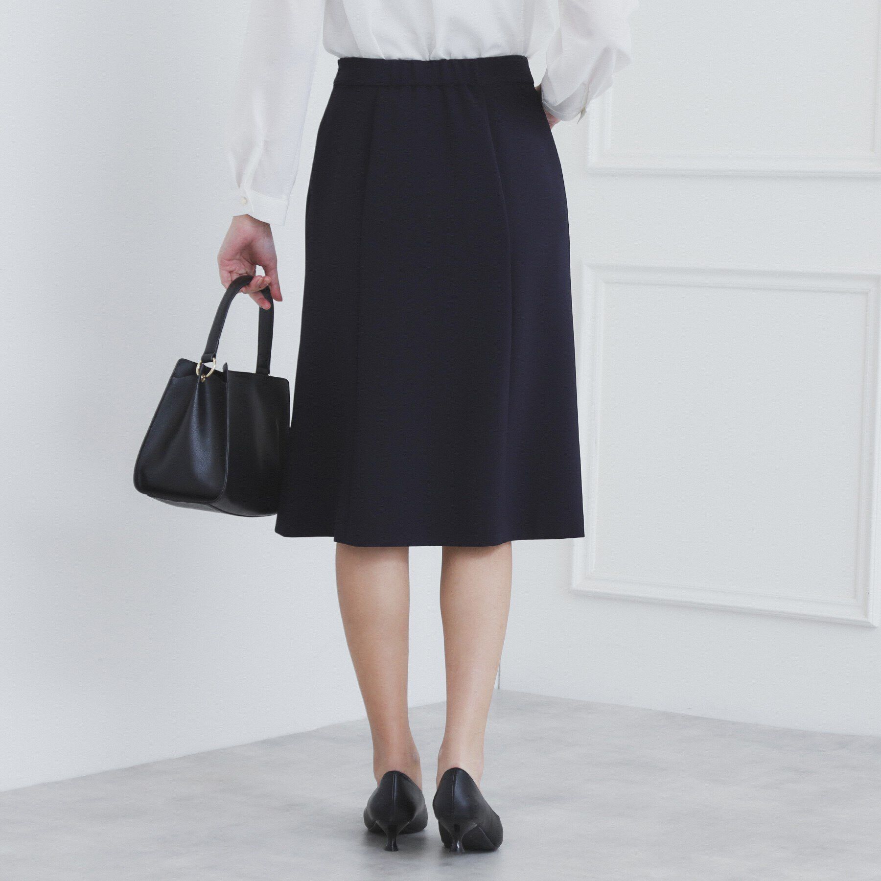 index「《通勤・セレモニー/セットアップ対応》多機能ストレッチフレアスカート【洗濯機洗い可/防シワ/抗ピル】」|スカート|