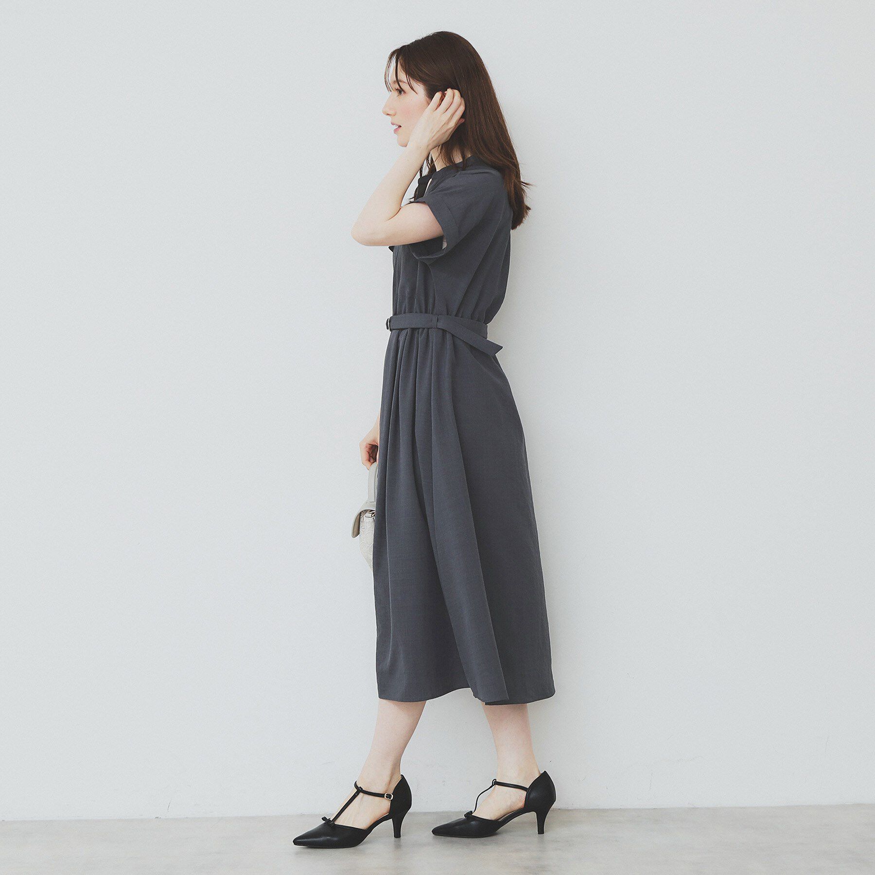 index「《7色展開/XS-LLサイズ》ダブルポケットスキッパーシャツワンピース【吸水速乾/防シワ/イージーア」|ワンピース|