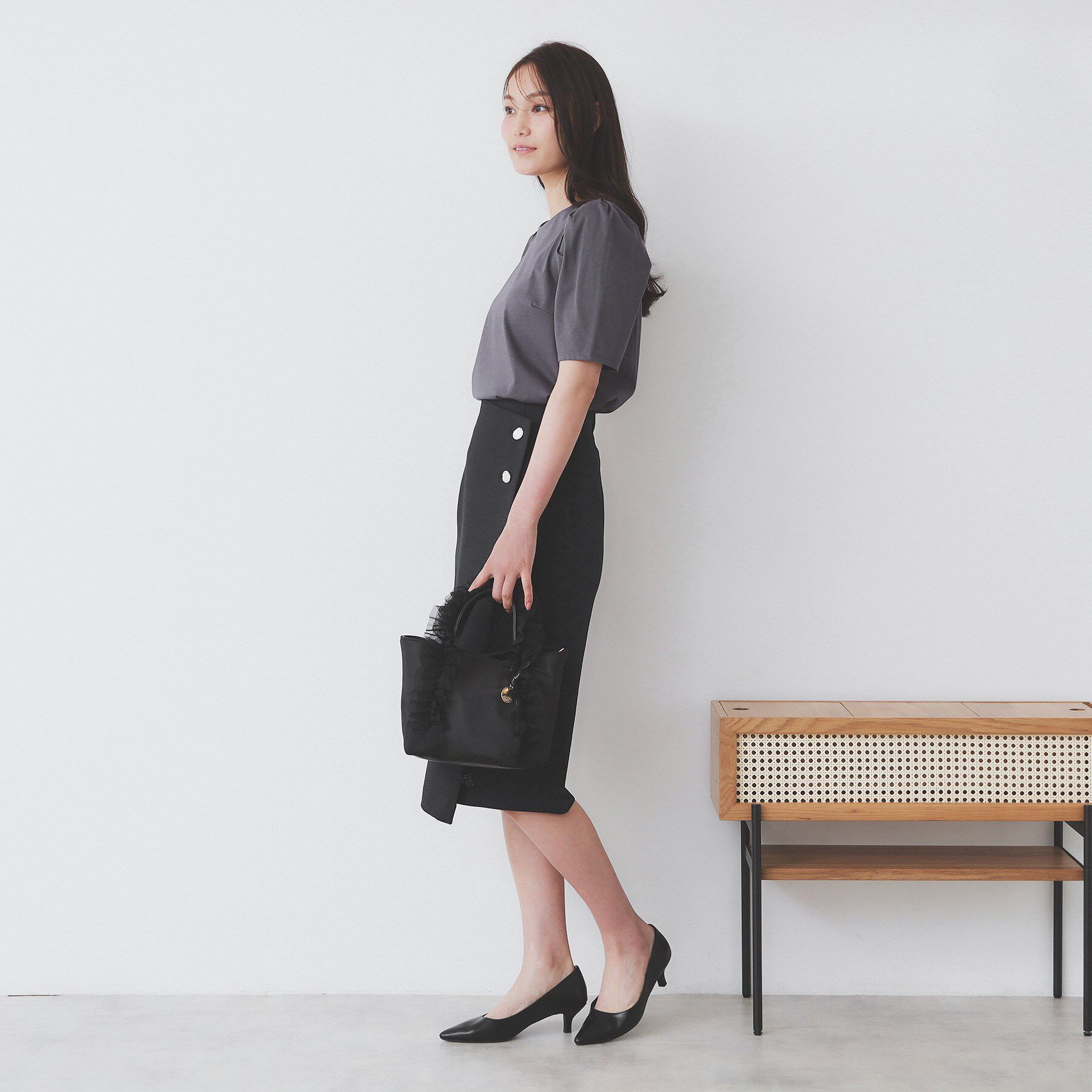 index「《7色展開/XS-LLサイズ》多機能タックスリーブトップス【汗ジミ防止/吸水速乾/接触冷感/UVケア」|Tシャツ・カットソー|