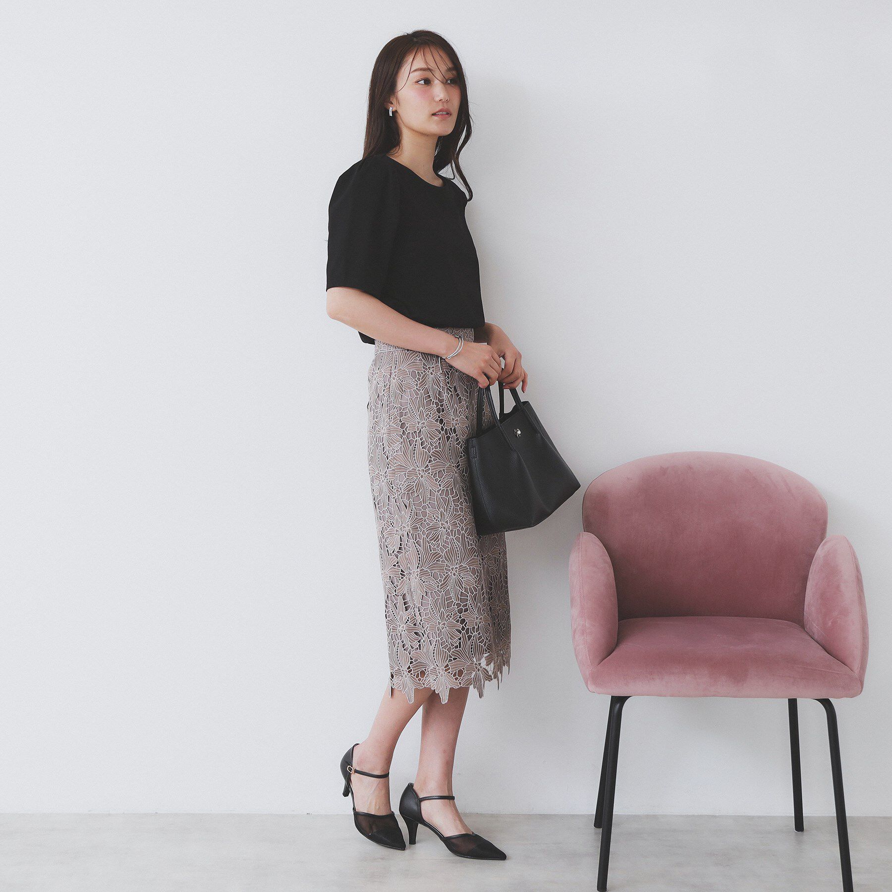 index「《7色展開/XS-LLサイズ》多機能タックスリーブトップス【汗ジミ防止/吸水速乾/接触冷感/UVケア」|Tシャツ・カットソー|