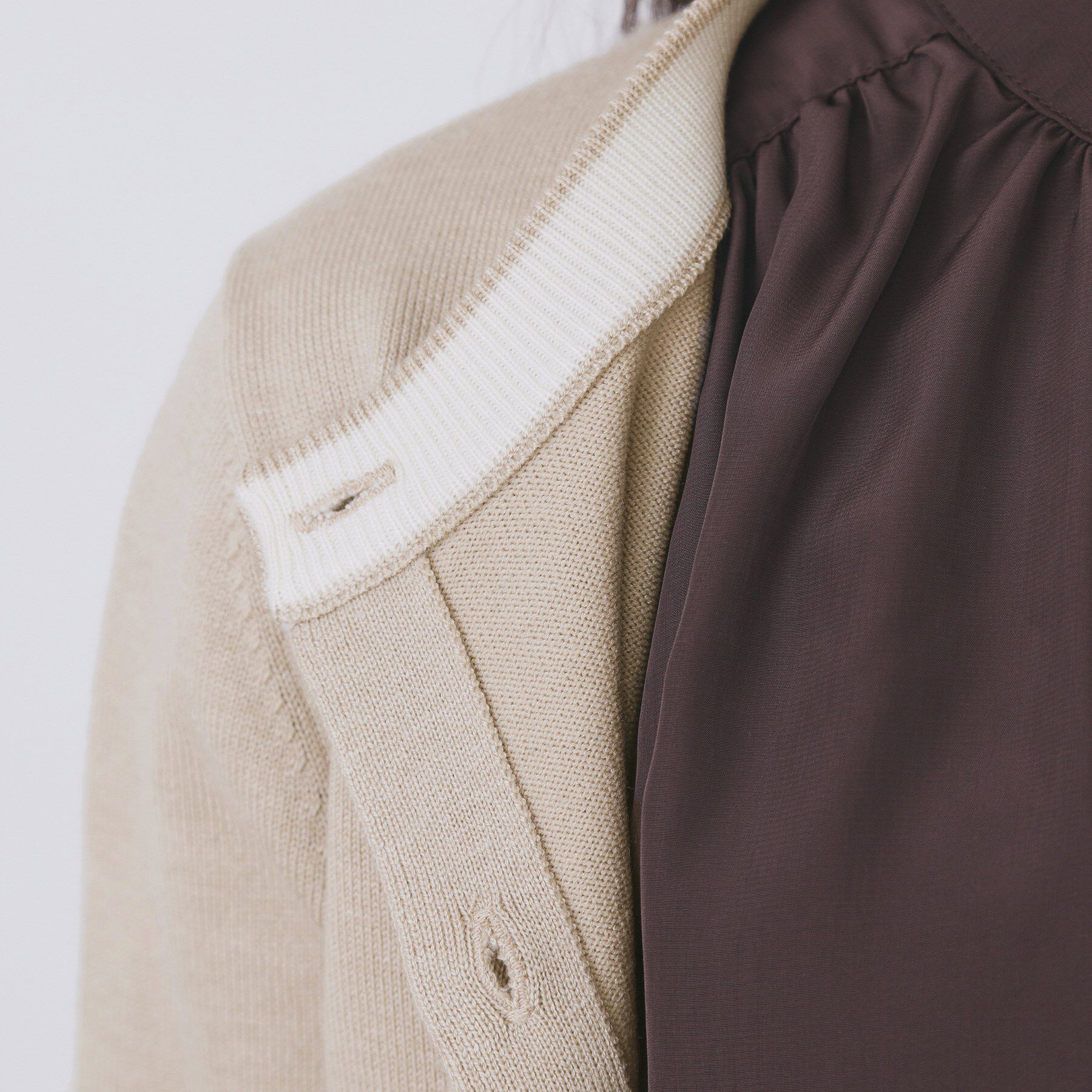 index「ビジュークルーネックカーディガン【洗濯機OK】」|カーディガン|