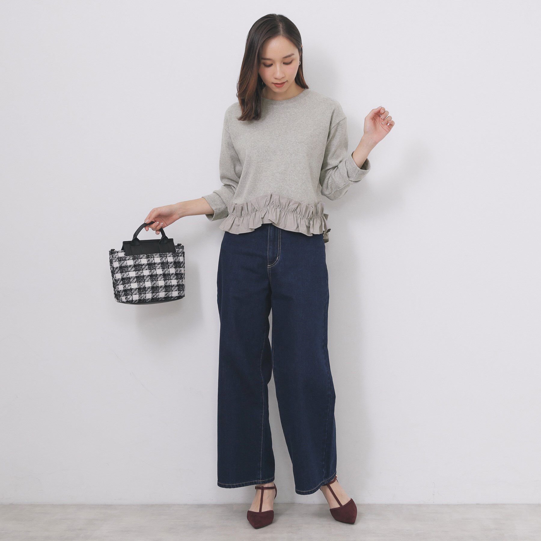 index「フリルドッキングトップス【洗濯機OK】」|Tシャツ・カットソー|