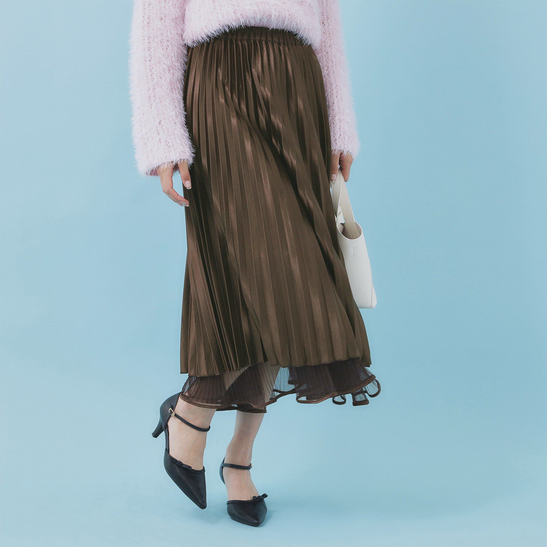 index「リバーシブルチュールティアードフレアスカート【洗濯機OK】」|スカート|