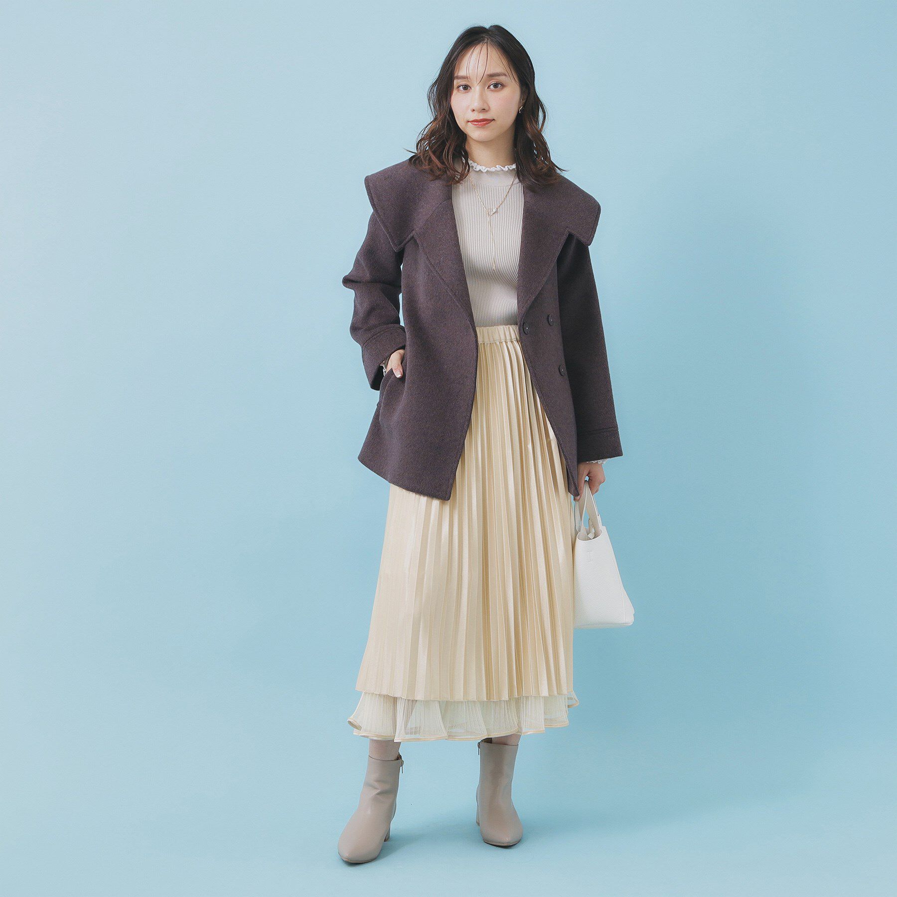 index「リバーシブルチュールティアードフレアスカート【洗濯機OK】」|スカート|