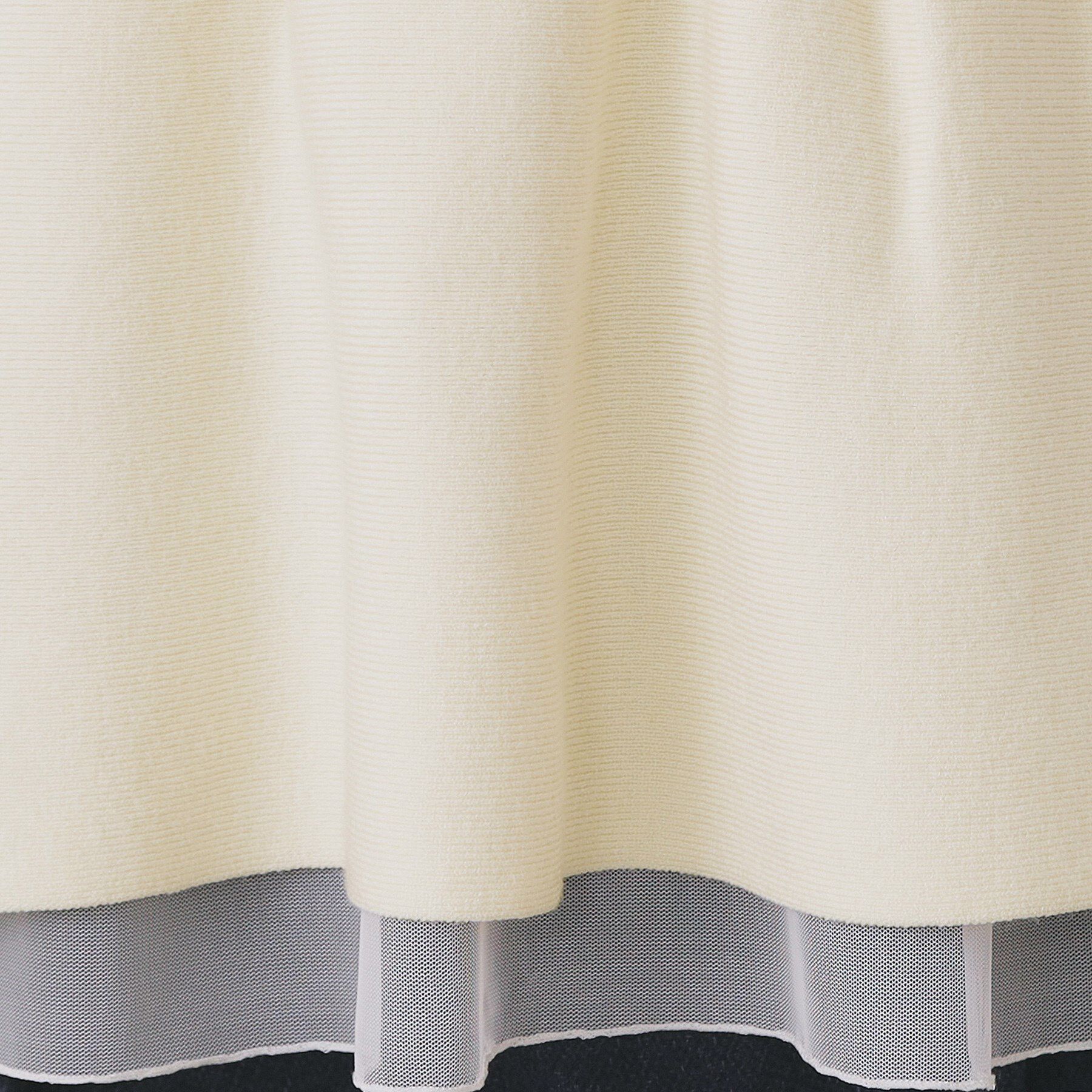 index「ペプラムチュールレイヤードニット【洗濯機OK】」|ニット・セーター|