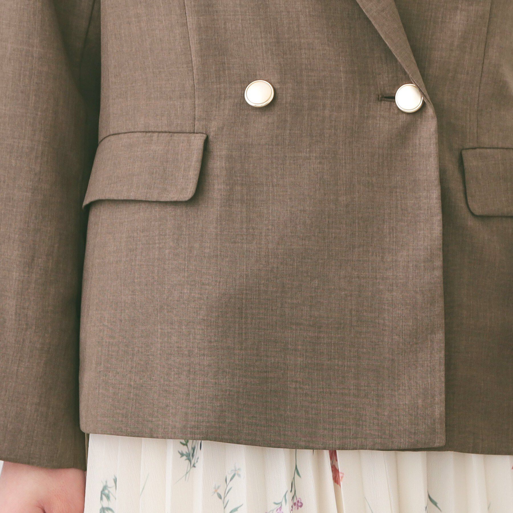 index「多機能ダブルブレストテーラードジャケット【洗濯機OK/接触冷感/吸水速乾/イージーアイロン/防シワ】」|テーラードジャケット|