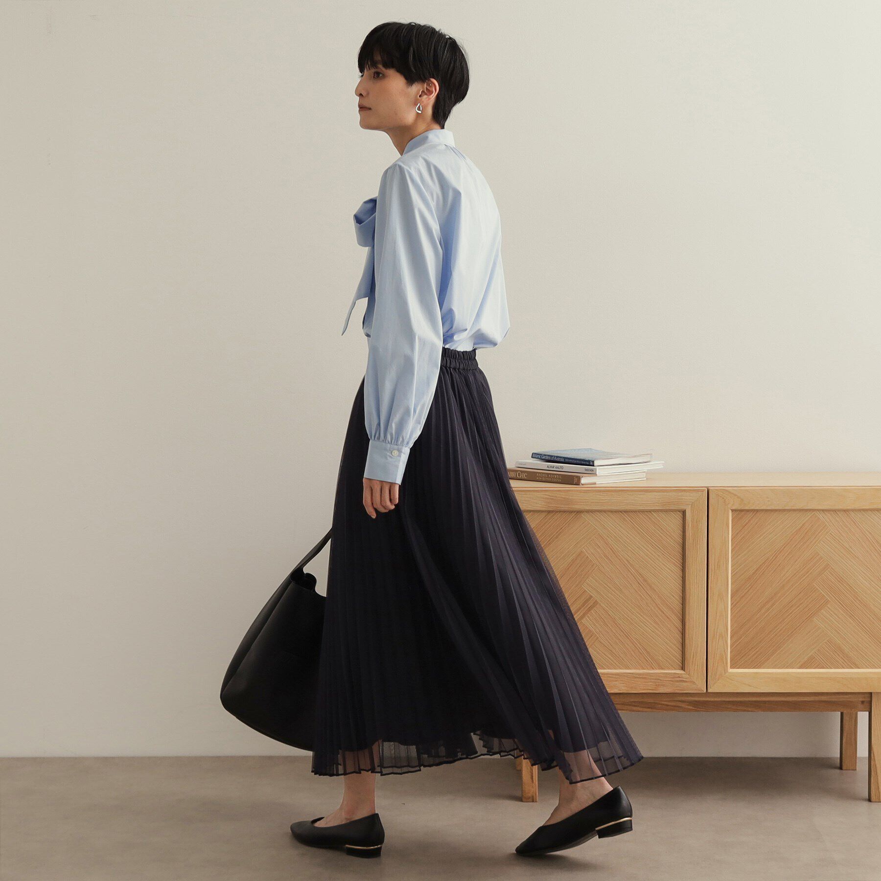 OPAQUE.CLIP「《STORY掲載》ボウタイシャツブラウス/通勤・セレモニー対応【洗濯機洗い可】」|シャツ・ブラウス|