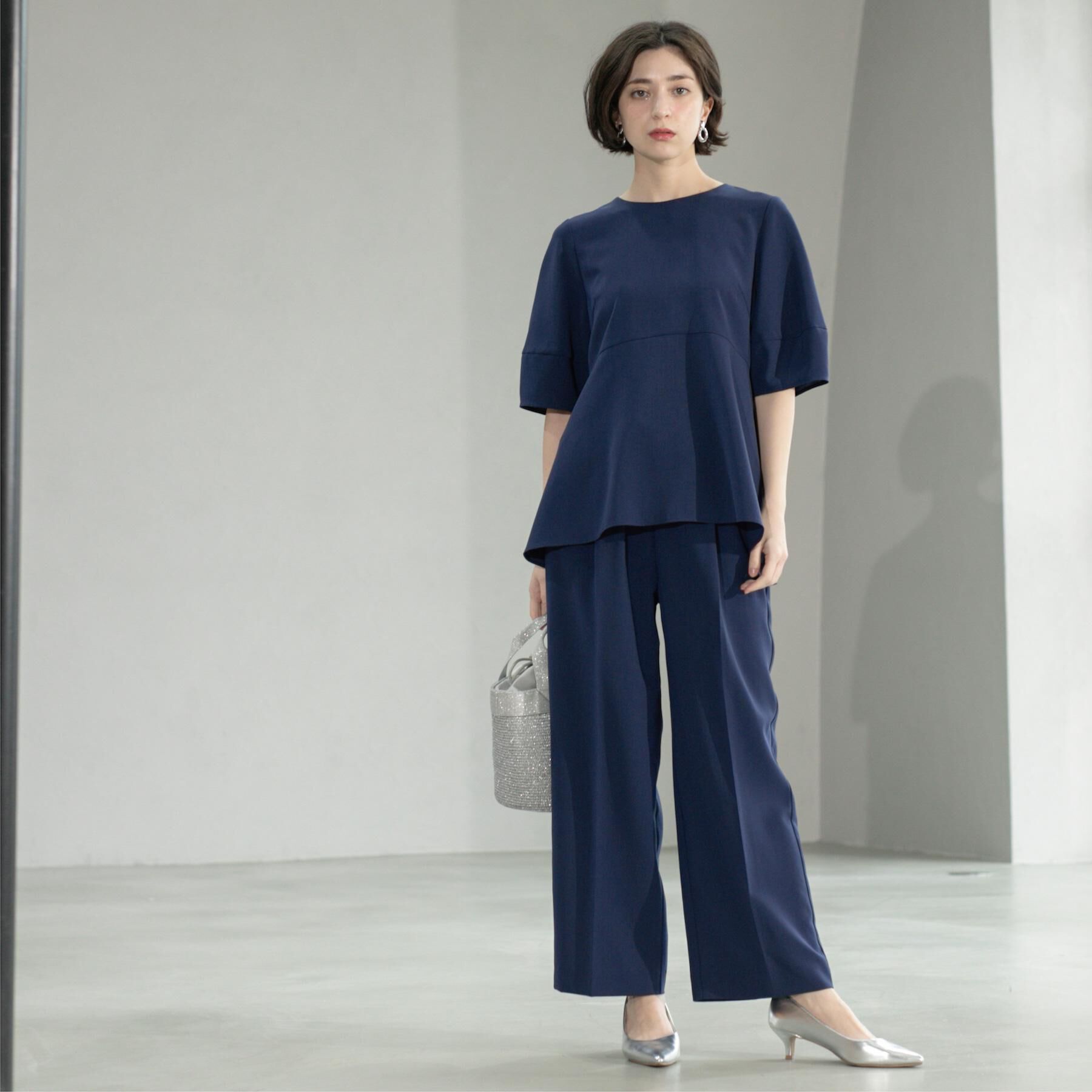 OPAQUE.CLIP「《6色展開/丈が選べる》美脚イージーワイドパンツ/セットアップ対応【ストレッチ/洗濯機洗い可/防シワ」|その他|