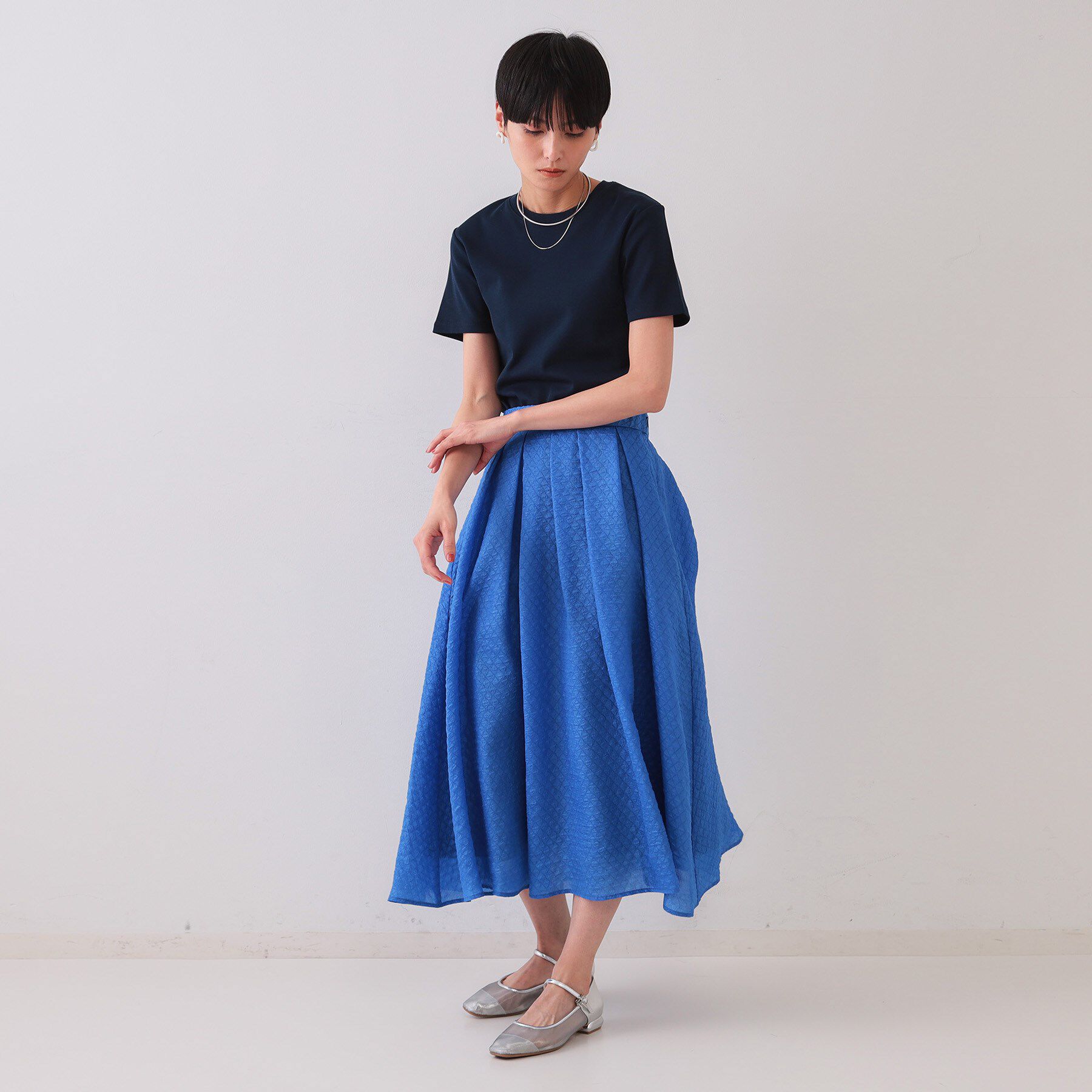 OPAQUE.CLIP「フライスベーシックTシャツ【洗濯機洗い可】」|Tシャツ・カットソー|