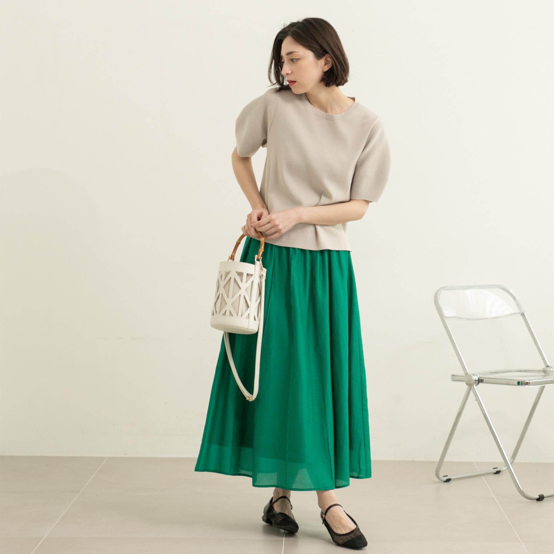 OPAQUE.CLIP「カーブスリーブニット【UV/洗濯機洗い可】」|ニット・セーター|