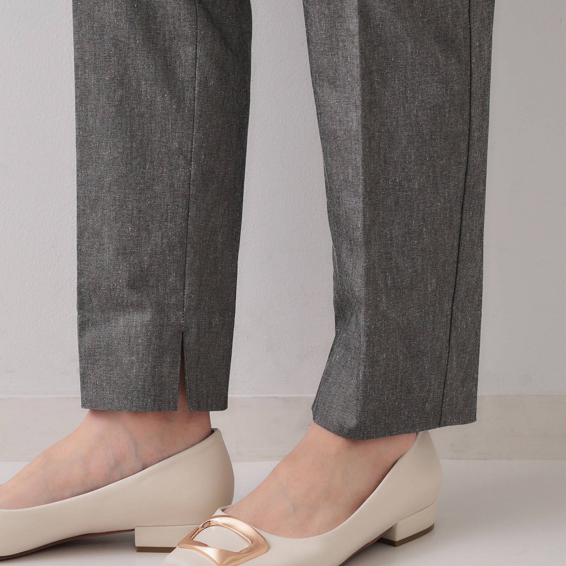 OPAQUE.CLIP「麻混ハイストレッチイージースティックパンツ【洗濯機洗い可】」|その他|