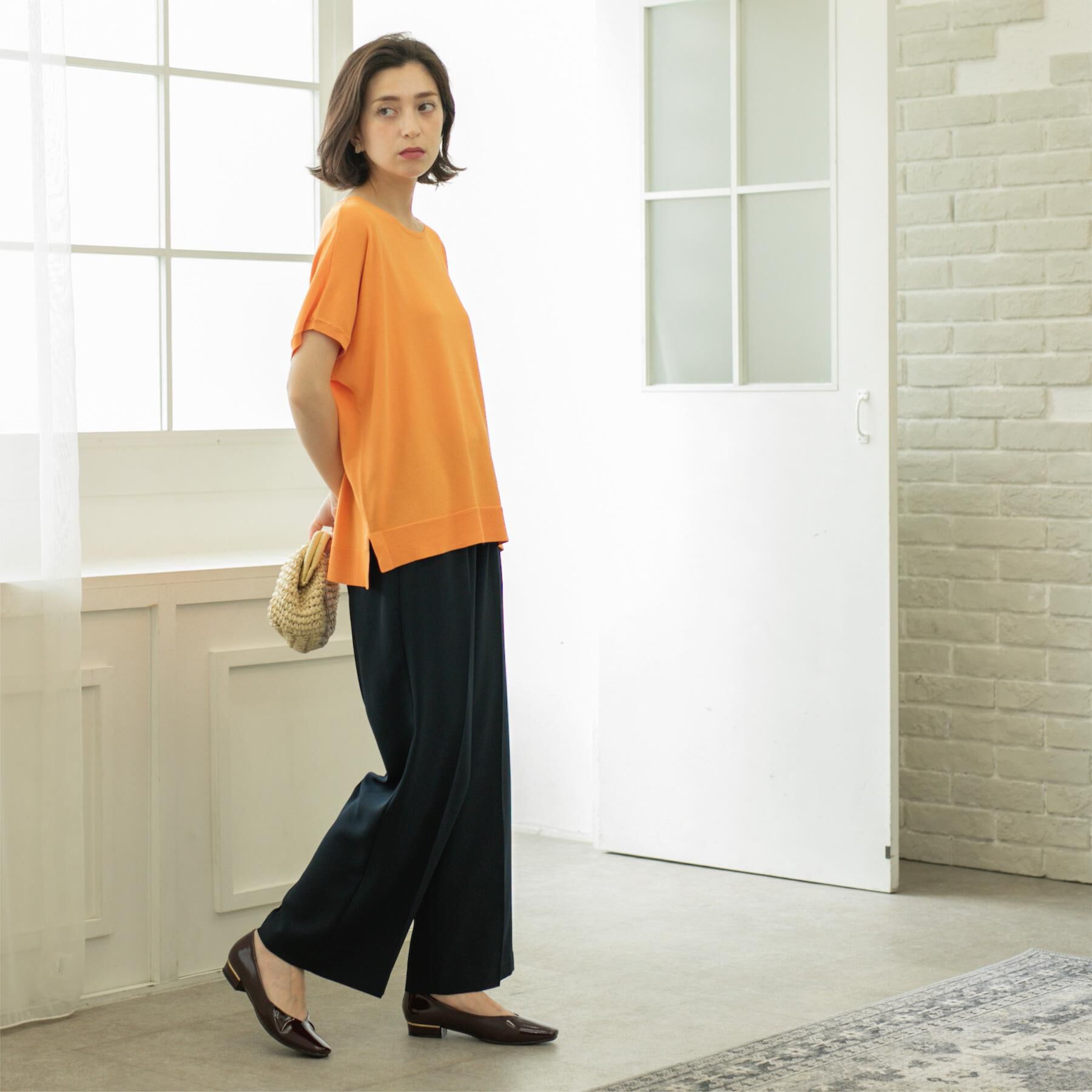 OPAQUE.CLIP「《丈が選べる/SS-LLサイズ》美脚ストレッチイージーワイドパンツ/セットアップ対応【防シワ/洗濯機」|その他|